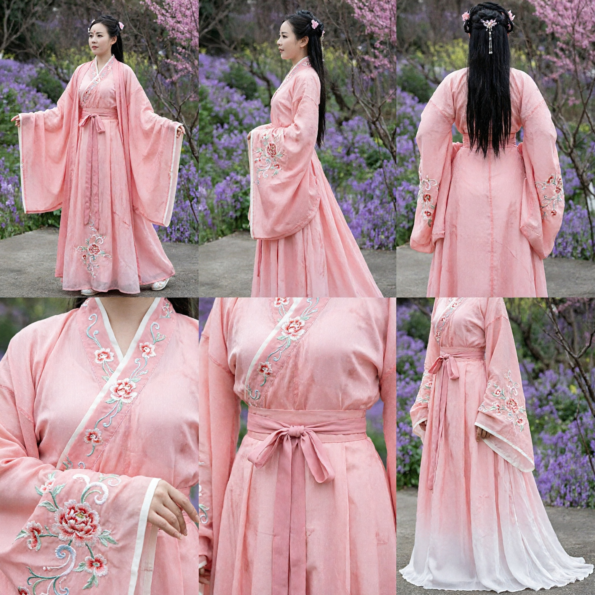 Traditional Chinese Pink Hanfu Ancient Costume Elegant Fairy Dress for Women Performance Cosplay - Asian Costume