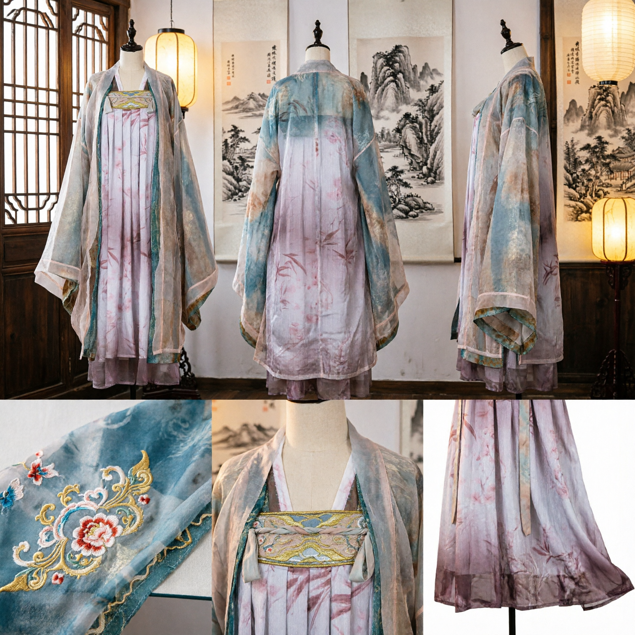 Traditional Chinese Hanfu Ancient Tang Dynasty Costume Women Elegant Fairy Ruqun Dress for Cosplay and Tea Ceremony - Asian Costume