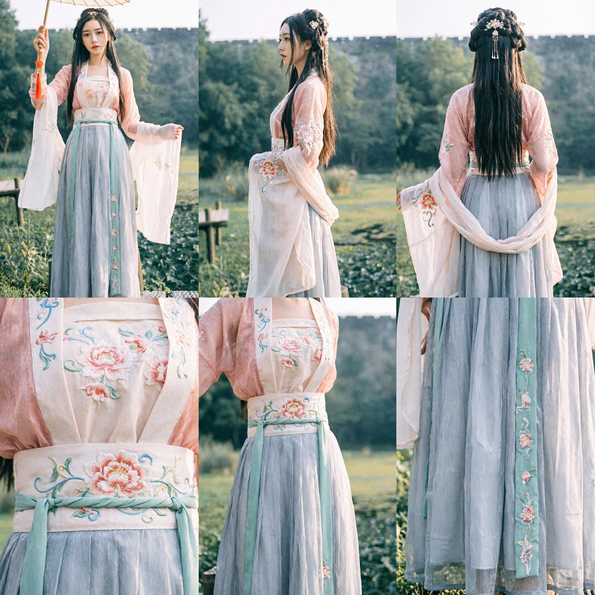 Elegant Traditional Chinese Hanfu Dress Ancient Fairy Costume Historical Clothing Set for Women - Asian Costume