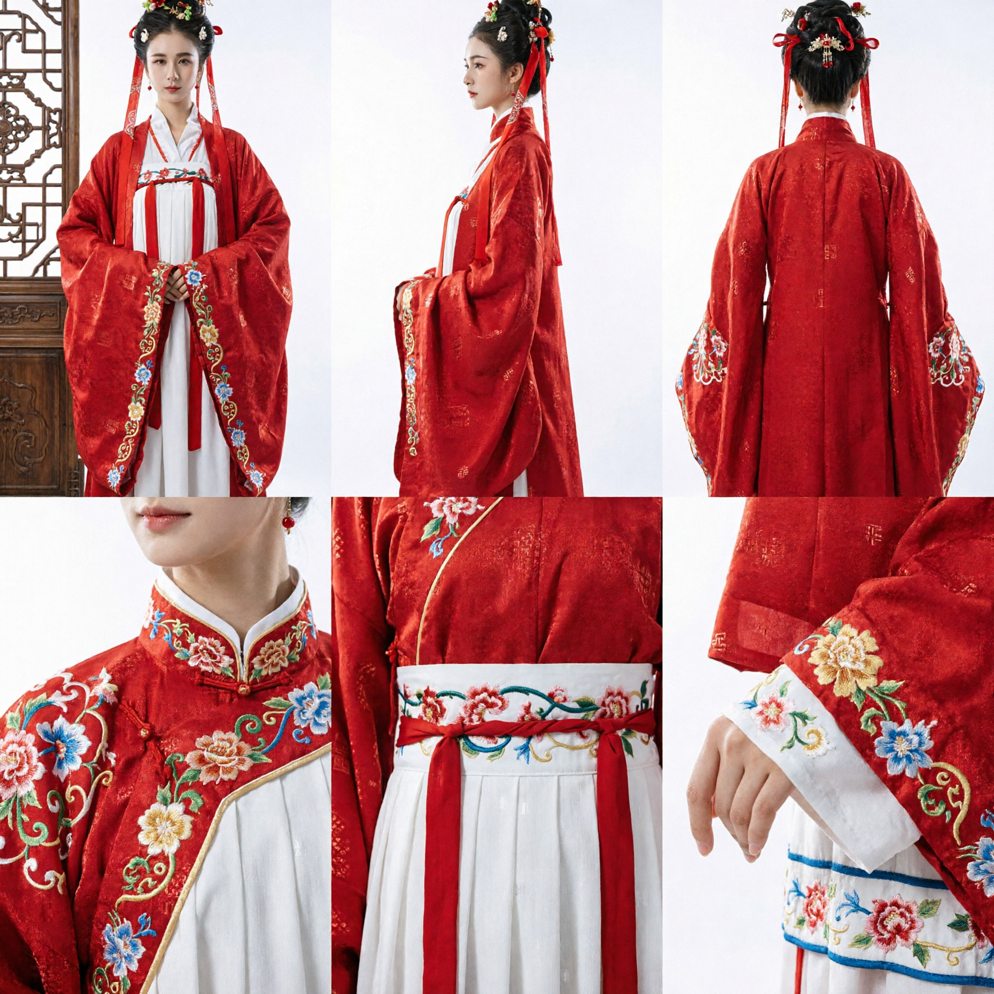 Women's Ancient Chinese Hanfu Red Robe Traditional Fairy Costume for Stage Performance and Cosplay - Asian Costume