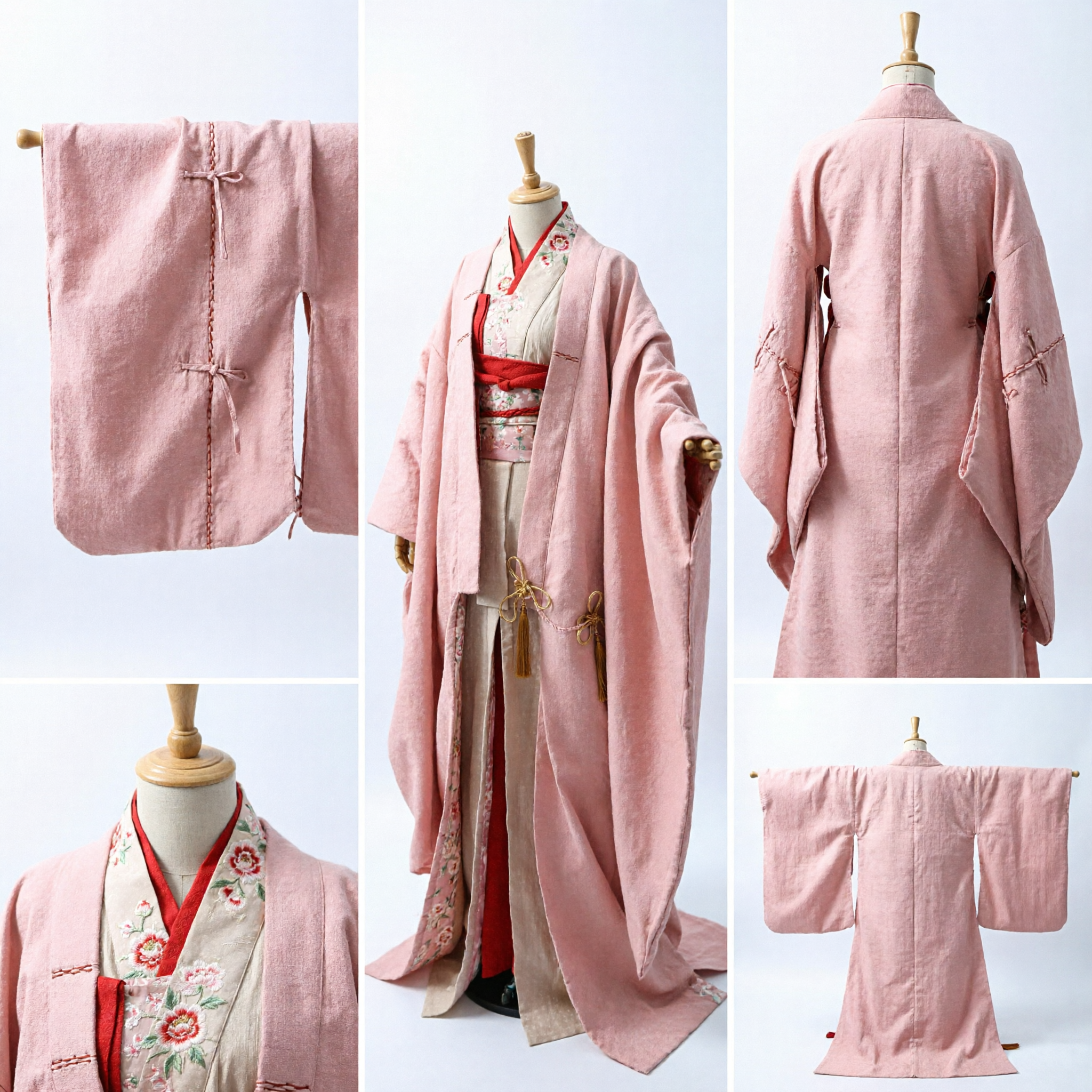 Elegant Pink Traditional Chinese Hanfu Ancient Costume for Women Song Dynasty Style Cosplay Dress - Asian Costume