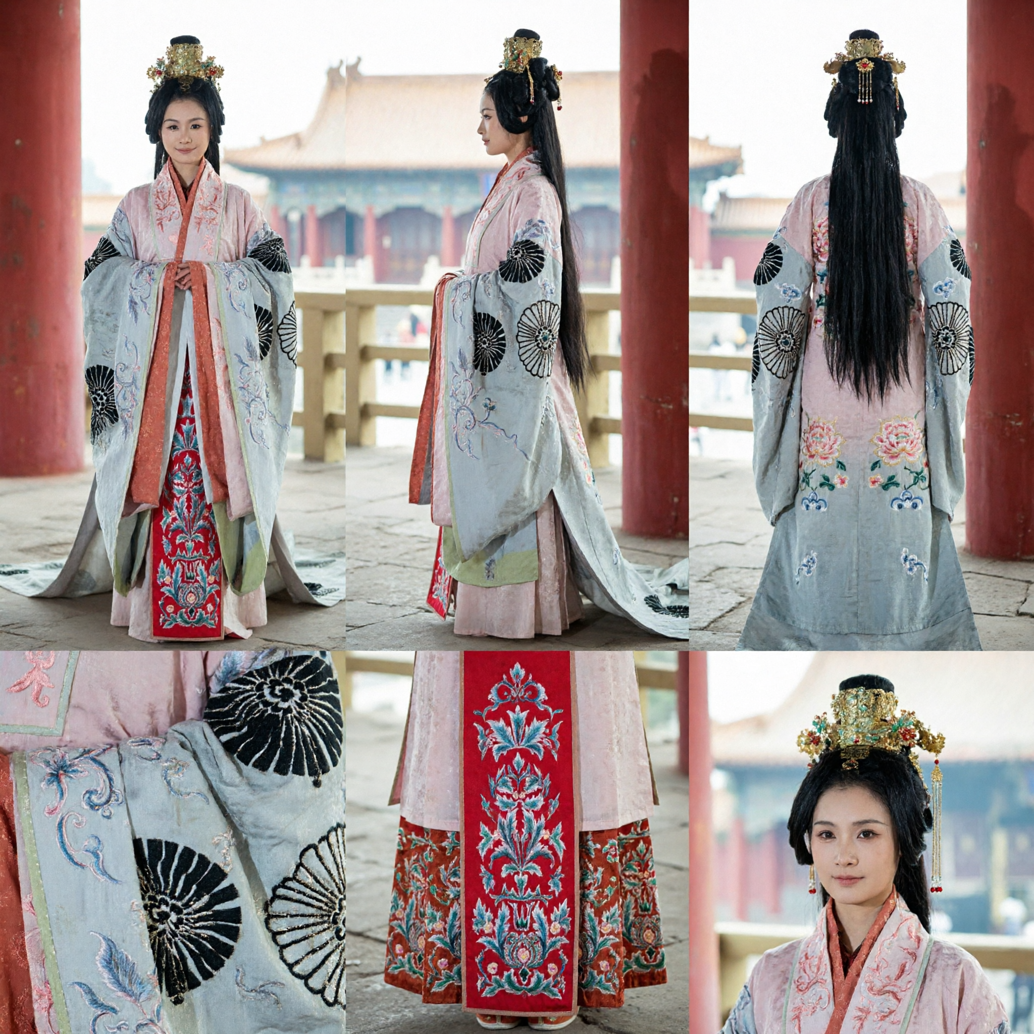 Women's Ancient Chinese Palace Princess Hanfu Costume Traditional Embroidered Dress for Cosplay Performance - Asian Costume