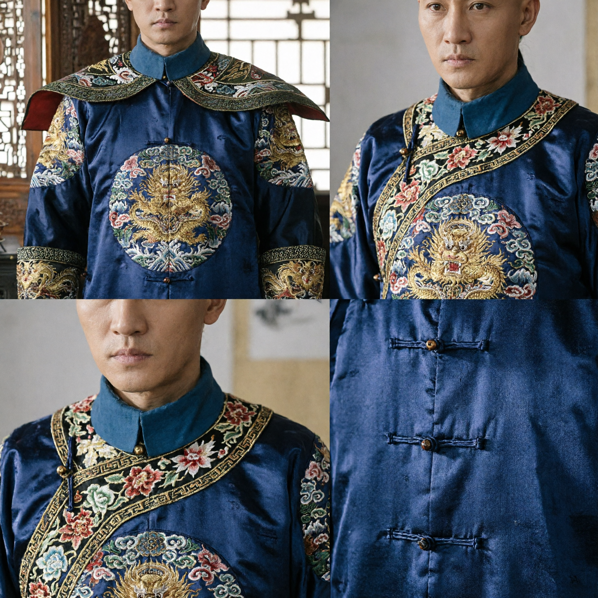 Men's Qing Dynasty Traditional Chinese Costume Ancient Emperor Prince Robe Historical Cosplay Outfit - Asian Costume