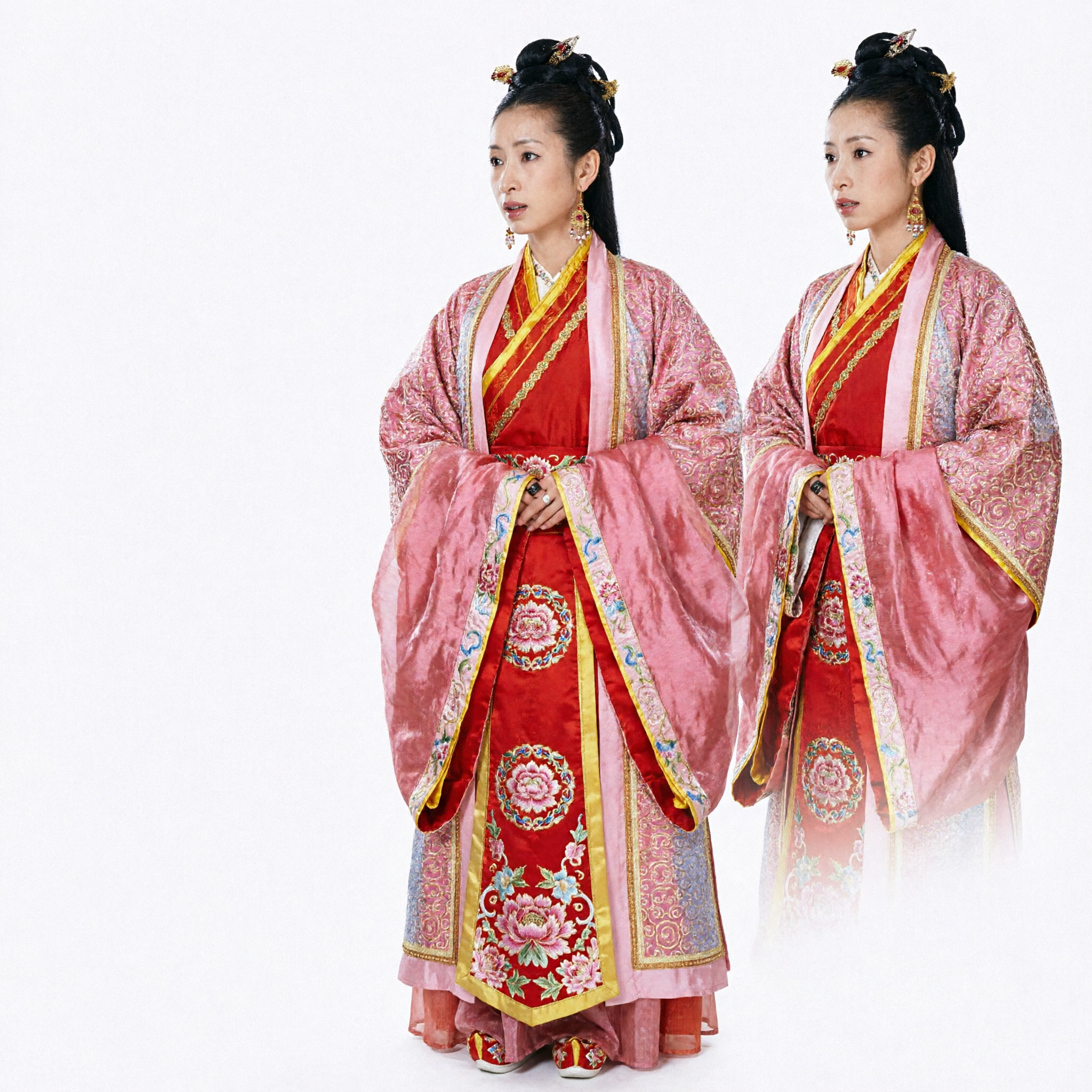 Ancient Chinese Pink Hanfu Costume Traditional Wuxia Princess Dress for Women Cosplay Performance - Asian Costume