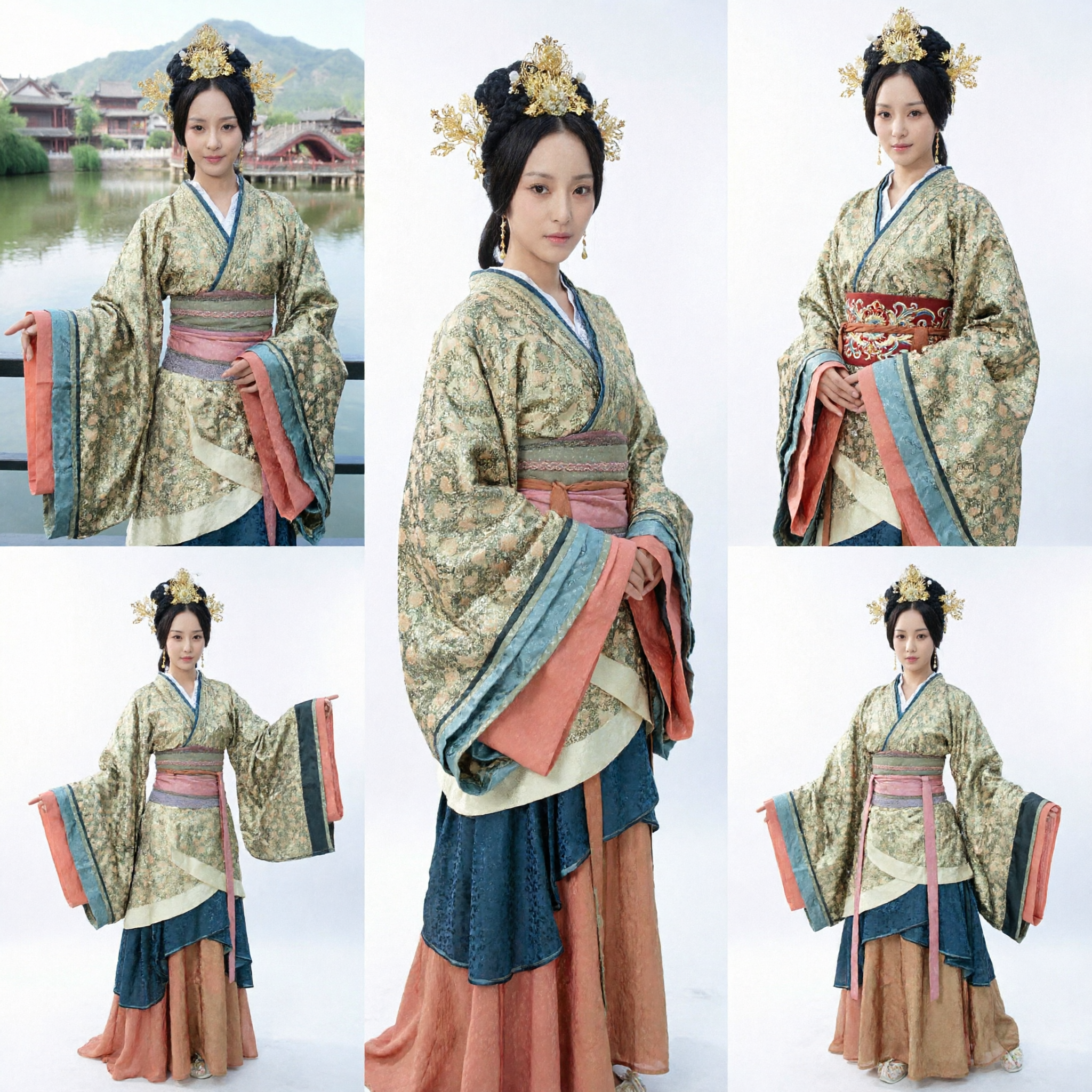 Ancient Chinese Palace Lady Hanfu Costume Traditional Embroidered Dress for Women Cosplay Photography - Asian Costume
