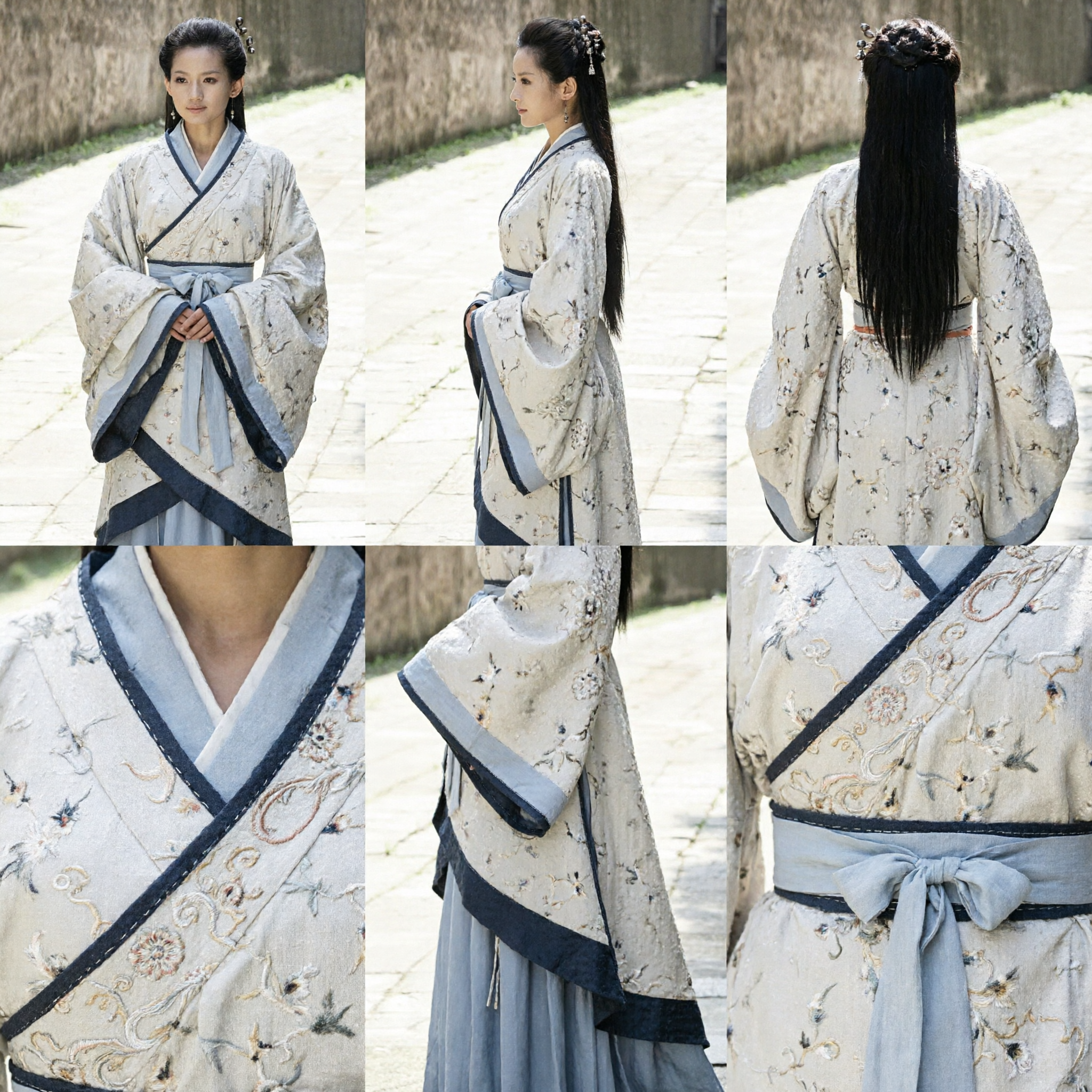 Elegant Ancient Chinese Hanfu Traditional Costume for Women Historical Period Drama Robe Wuxia Cosplay Outfit Complete Set - Asian Costume