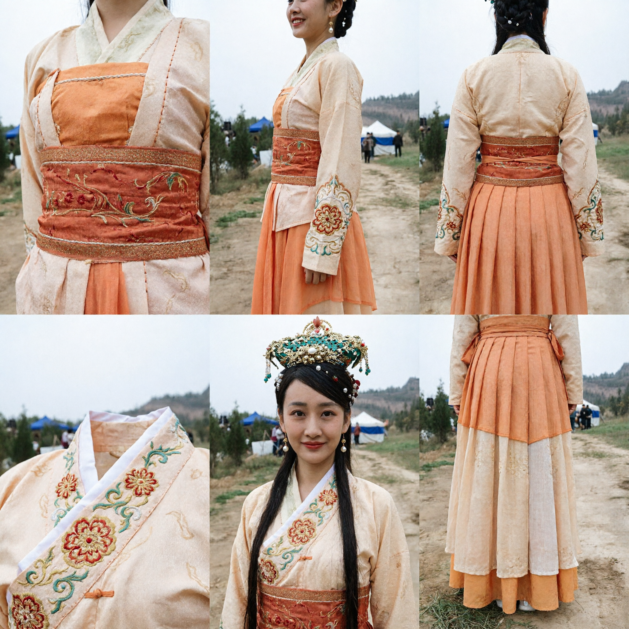 Elegant Ancient Chinese Noblewoman Hanfu Costume Traditional Tang Dynasty Princess Dress for Cosplay Photography - Asian Costume