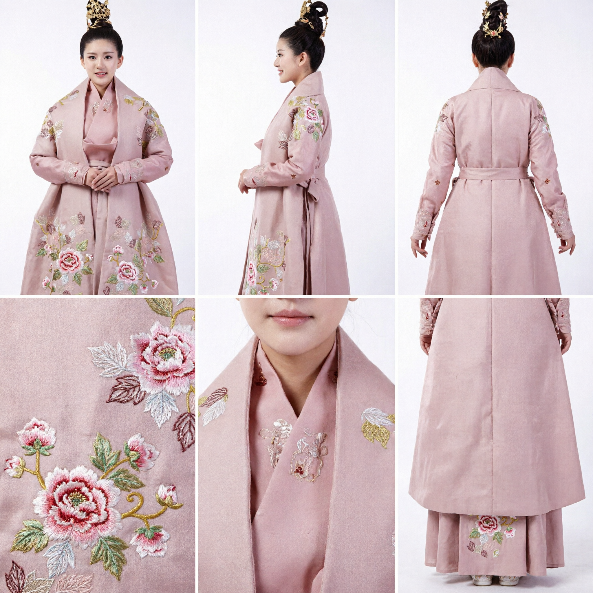Ancient Chinese Pink Hanfu Costume for Women Traditional Embroidered Princess Dress for Cosplay and Performance - Asian Costume