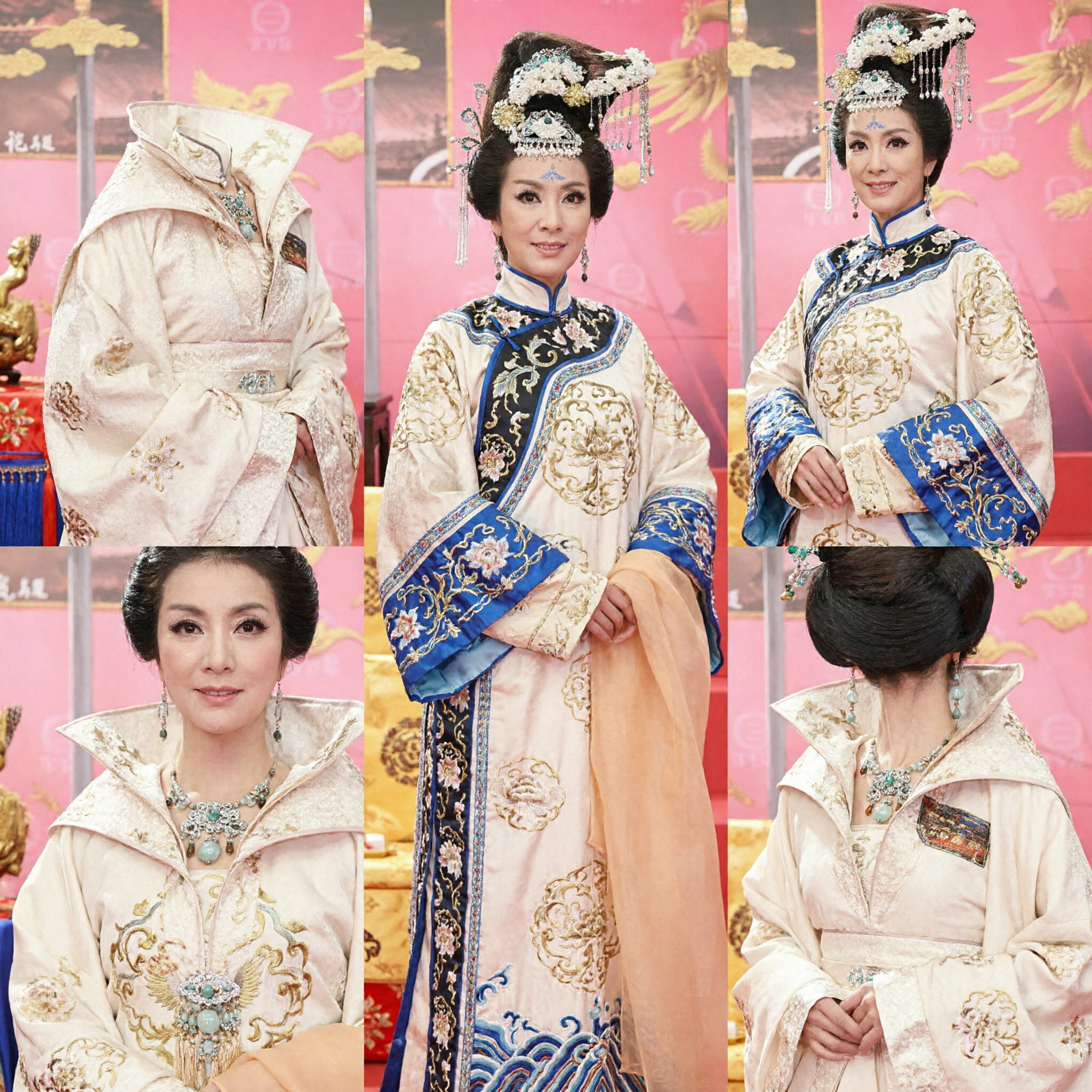 Ancient Chinese Tang Dynasty Princess Hanfu Costume Elegant Cream Traditional Dress for Women Cosplay - Asian Costume