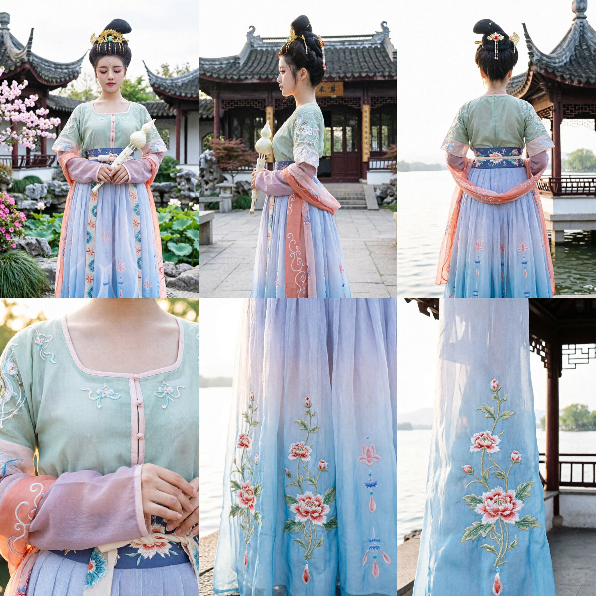 Traditional Chinese Hanfu Tang Dynasty Fairy Dress Ancient Princess Costume for Women Cosplay Photography - Asian Costume