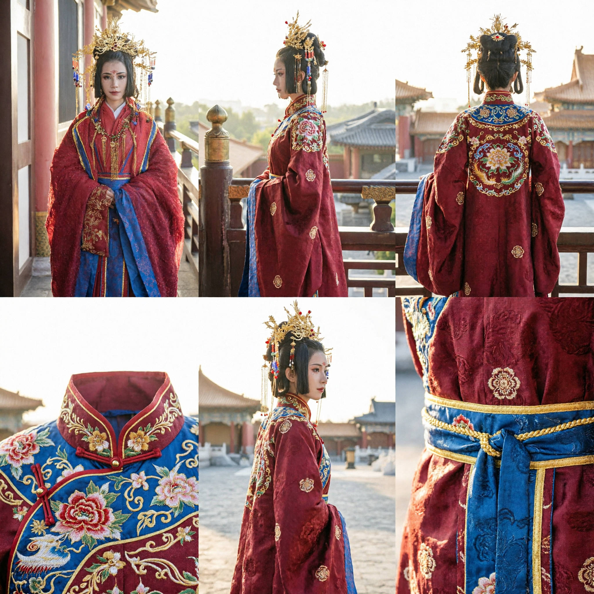 Traditional Chinese Ancient Empress Wedding Costume Red Hanfu Royal Dress for Women Historical Cosplay - Asian Costume