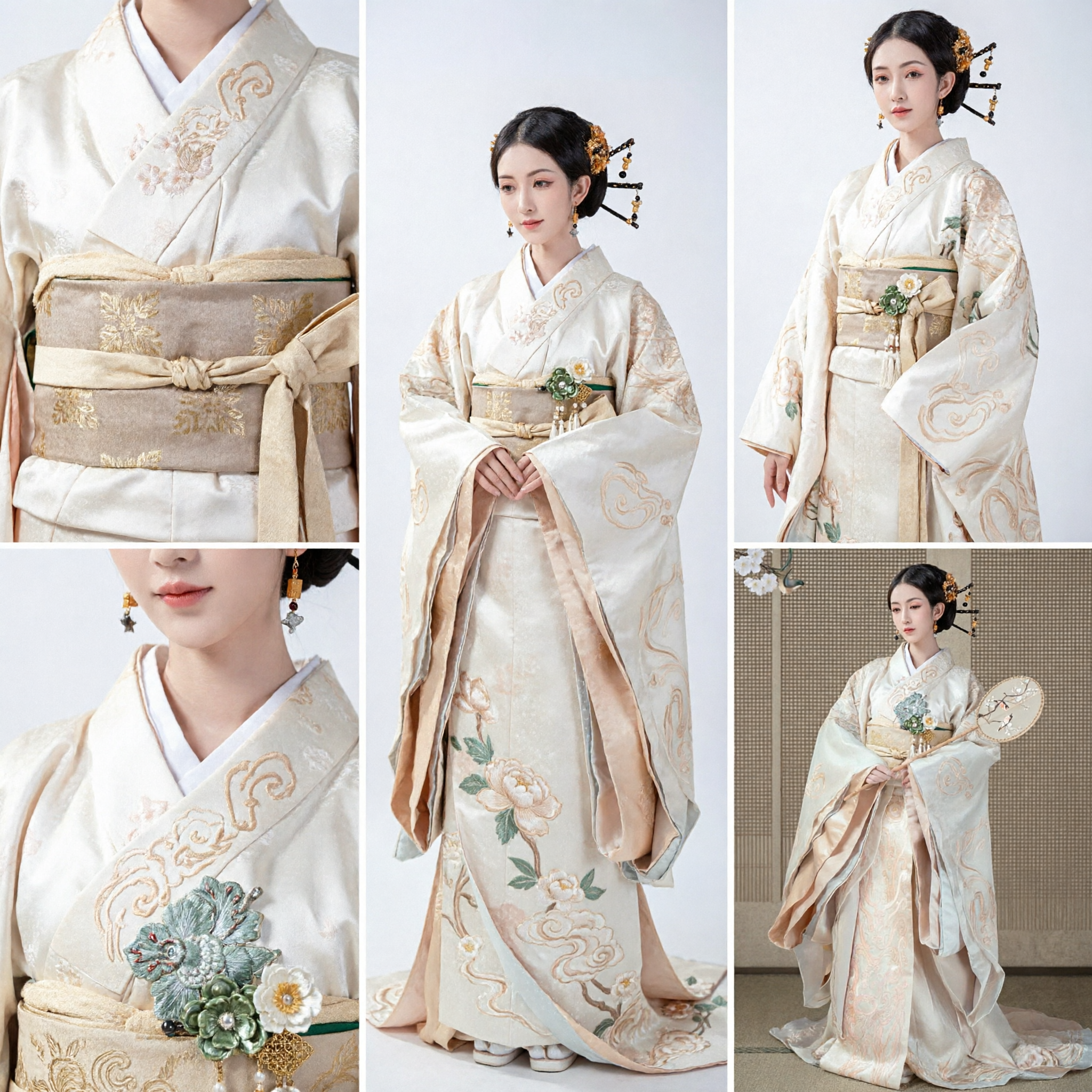 Traditional Chinese Hanfu Costume Women Ancient Wei Jin Dynasty Elegant Silk Dress Historical Cosplay Complete Set - Asian Costume