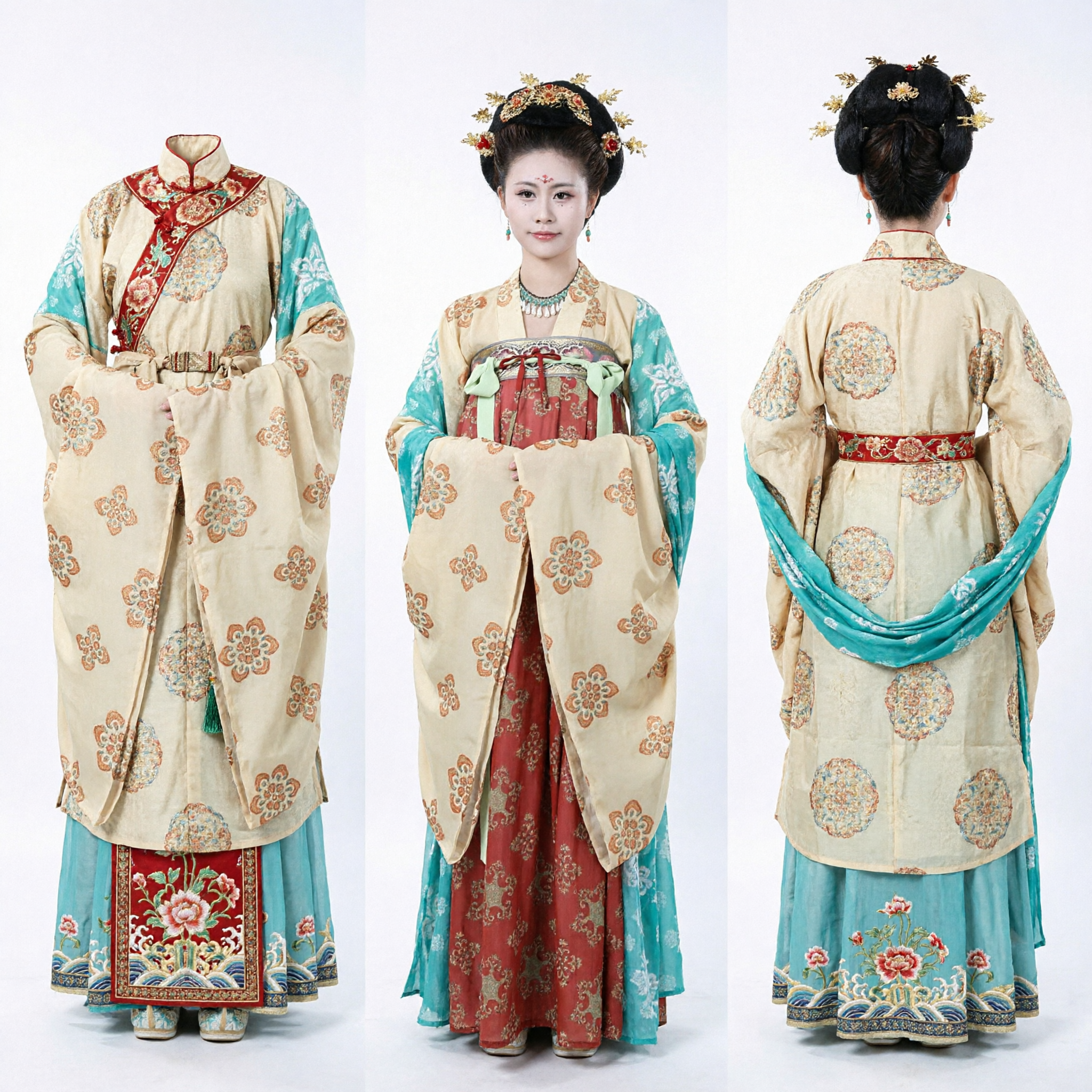 Ancient Chinese Tang Dynasty Princess Costume Traditional Hanfu Dress for Women Historical Cosplay Performance - Asian Costume