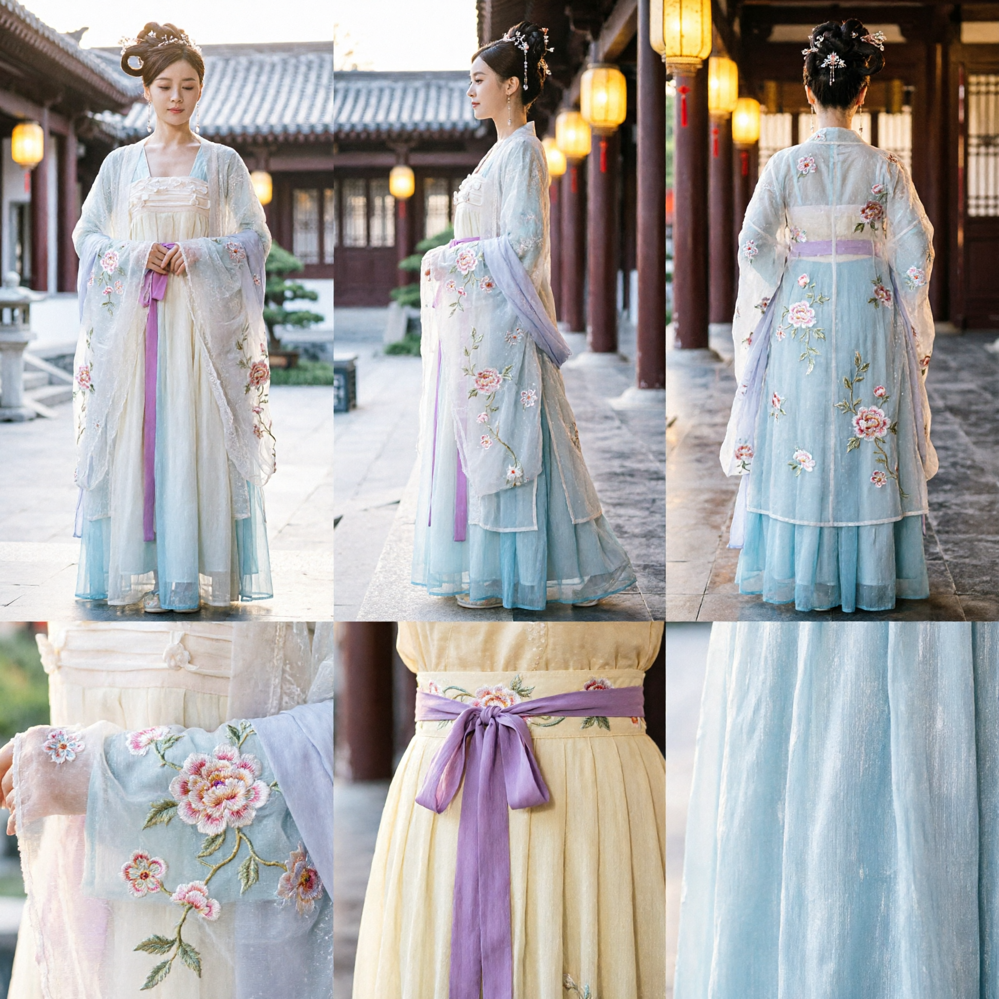 Elegant Tang Dynasty Hanfu Costume Women Ancient Fairy Ruqun Dress Traditional Chinese Clothing for Cosplay - Asian Costume
