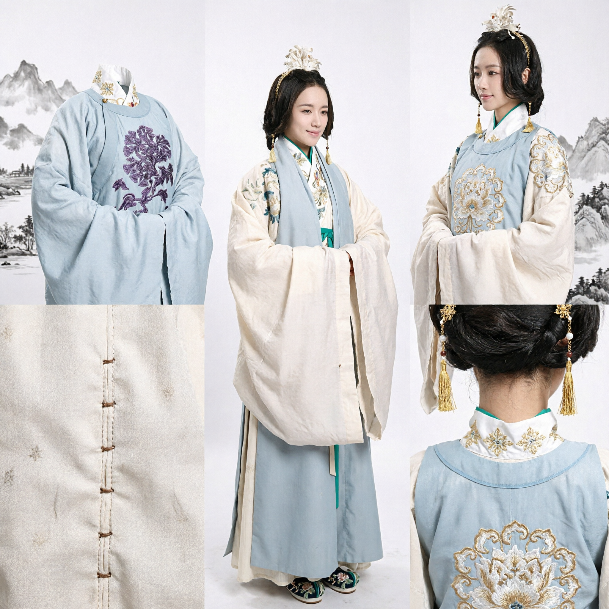 Chinese Traditional Hanfu Ancient Noble Lady Costume Elegant Historical Dress for Women Cosplay Performance - Asian Costume