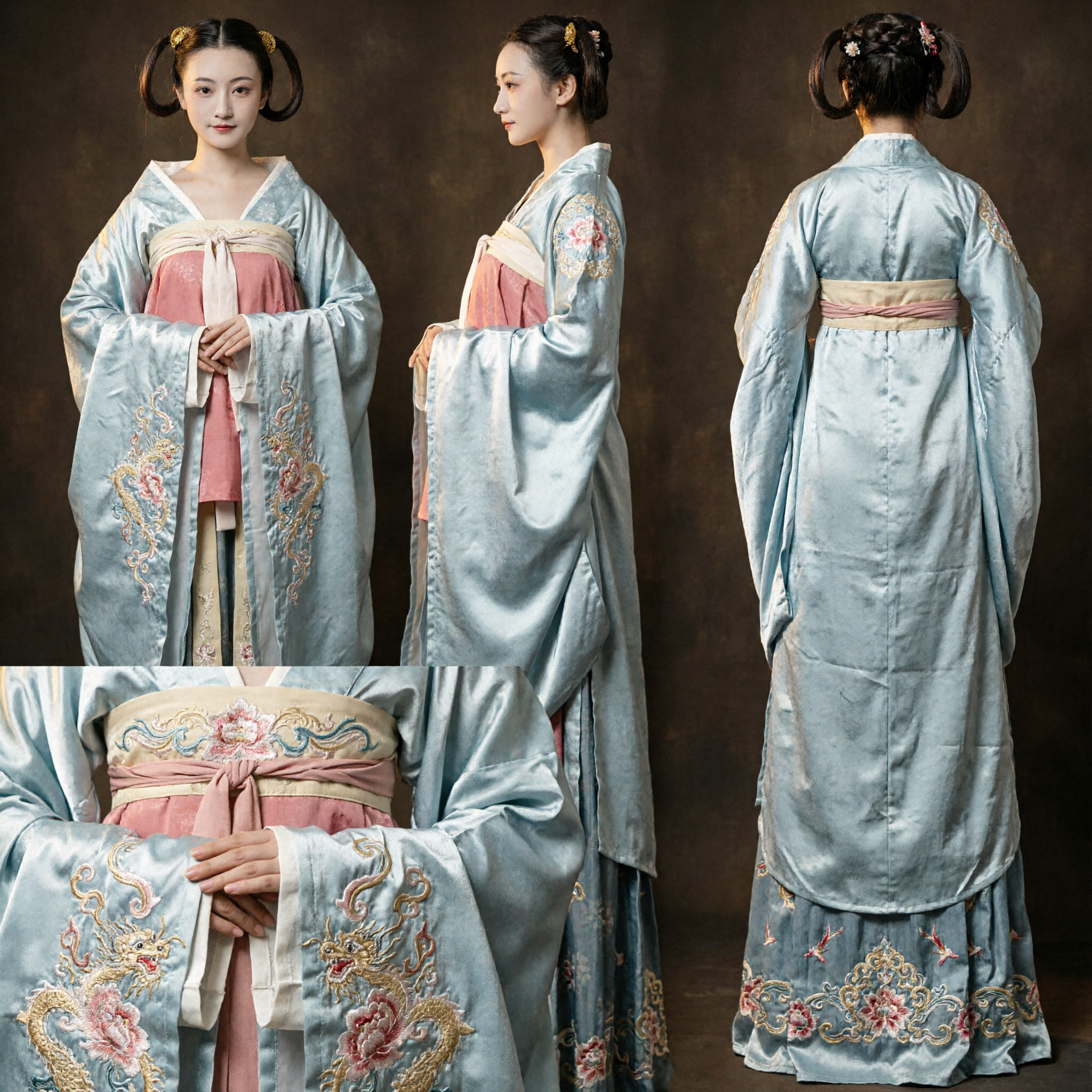 Traditional Chinese Tang Dynasty Hanfu Costume for Women Elegant Ancient Princess Dress Historical Cosplay Clothing - Asian Costume