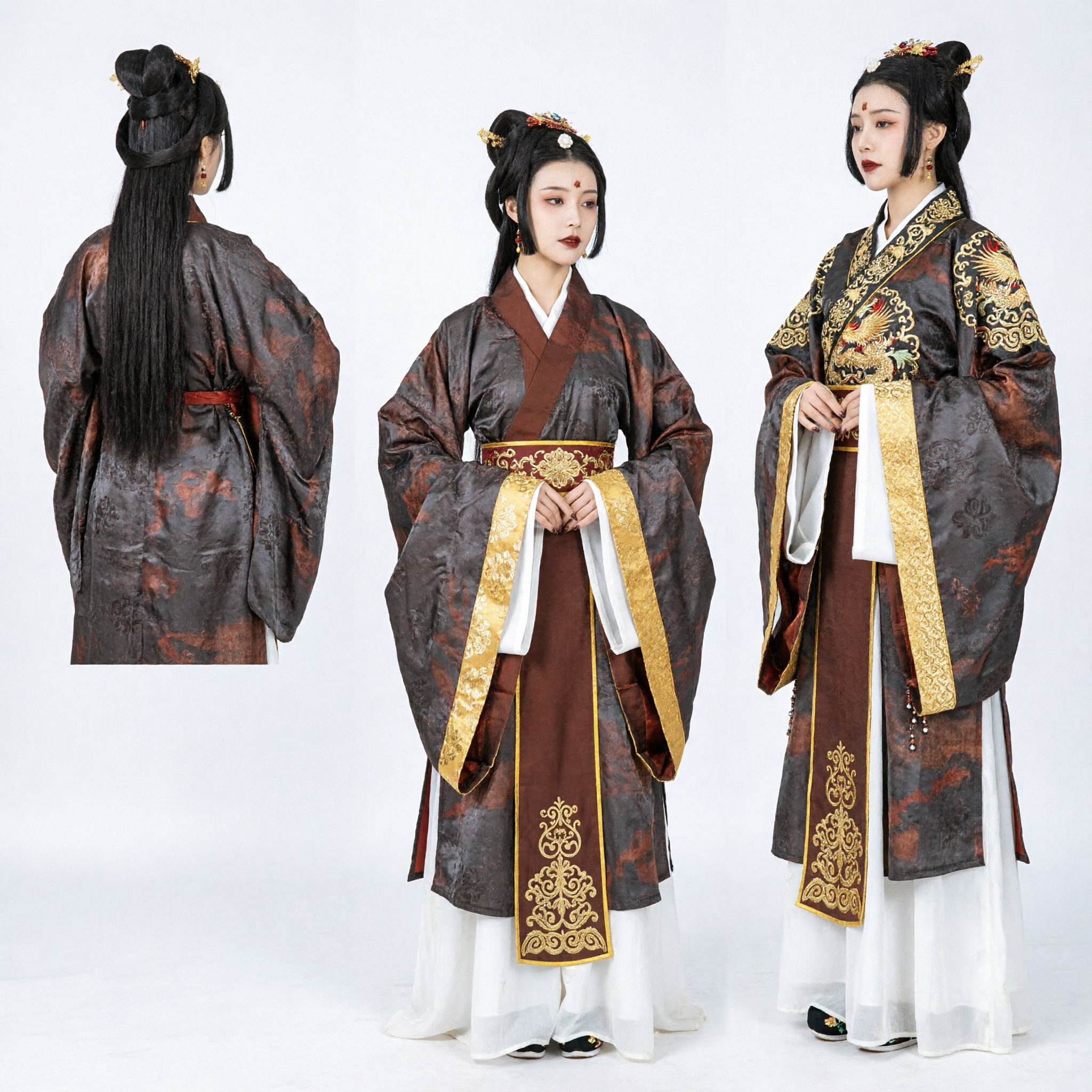 Traditional Chinese Hanfu Ancient Musician Costume for Women Elegant Pipa Player Photography Dress - Asian Costume