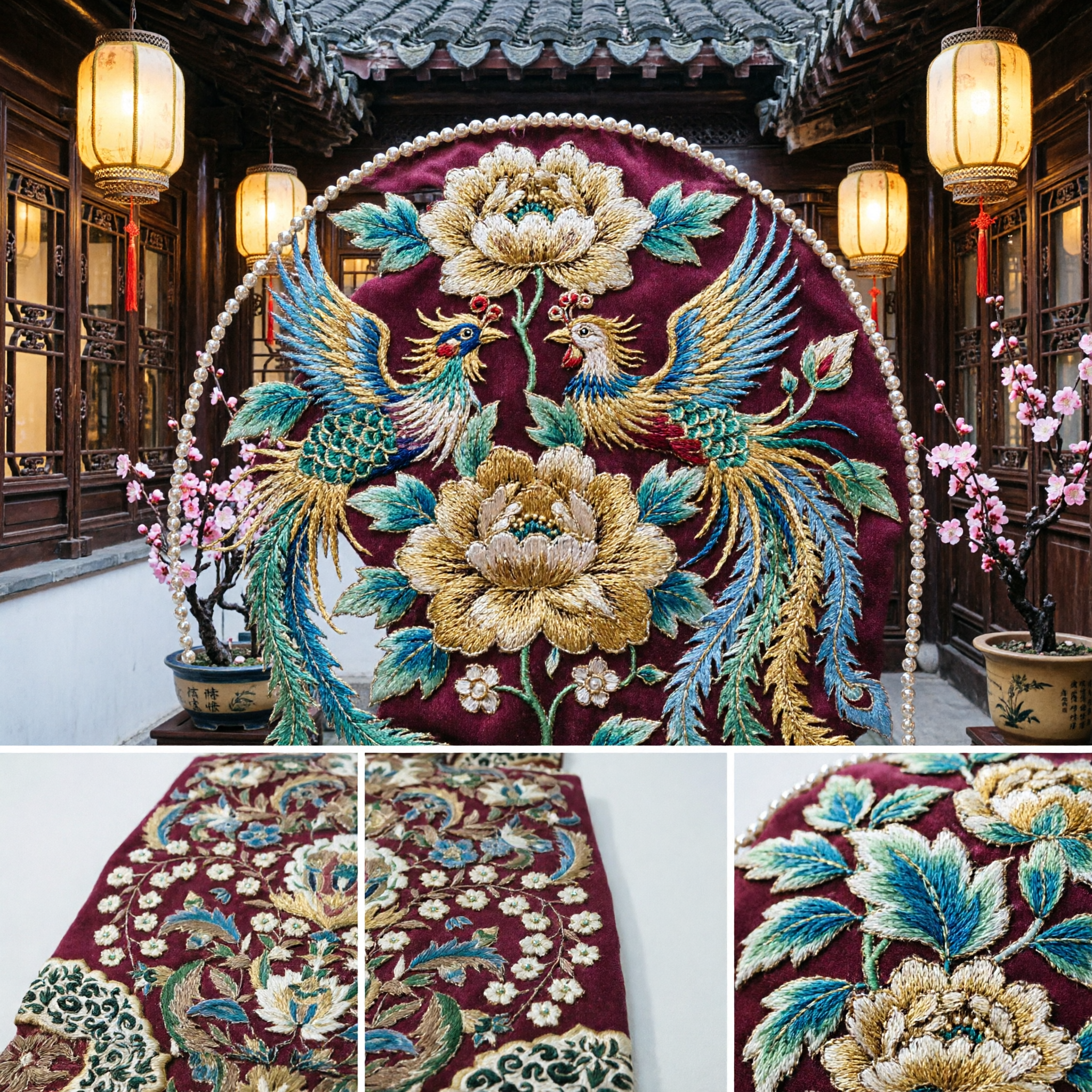 Traditional Chinese Hanfu Embroidered Peijian Stole Ancient Costume Accessory for Women Performance and Cultural Events - Asian Costume