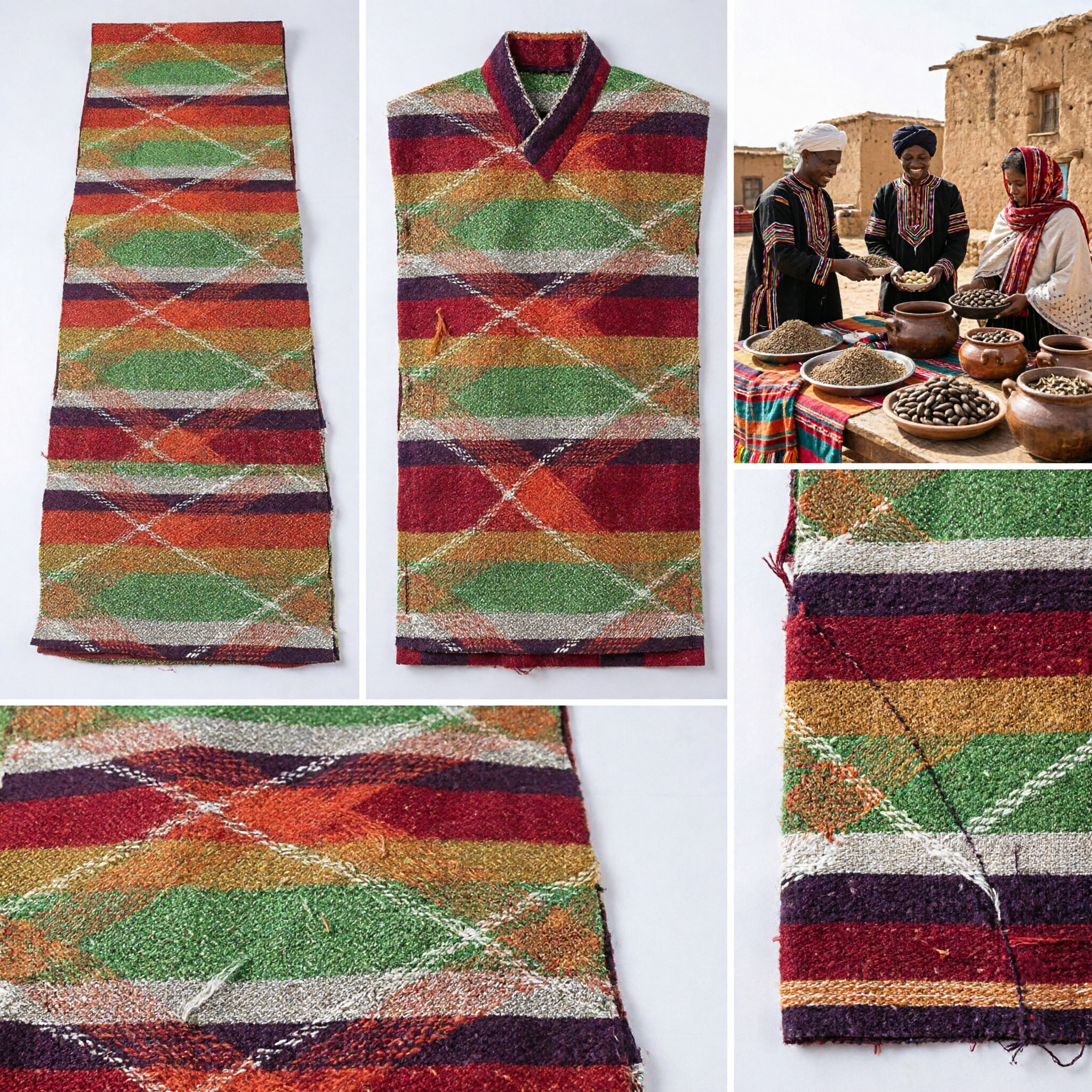 Colorful Traditional Tibetan Ethnic Woven Fabric Sash Belt for DIY Costume Making and Cultural Dance Performance - Asian Costume