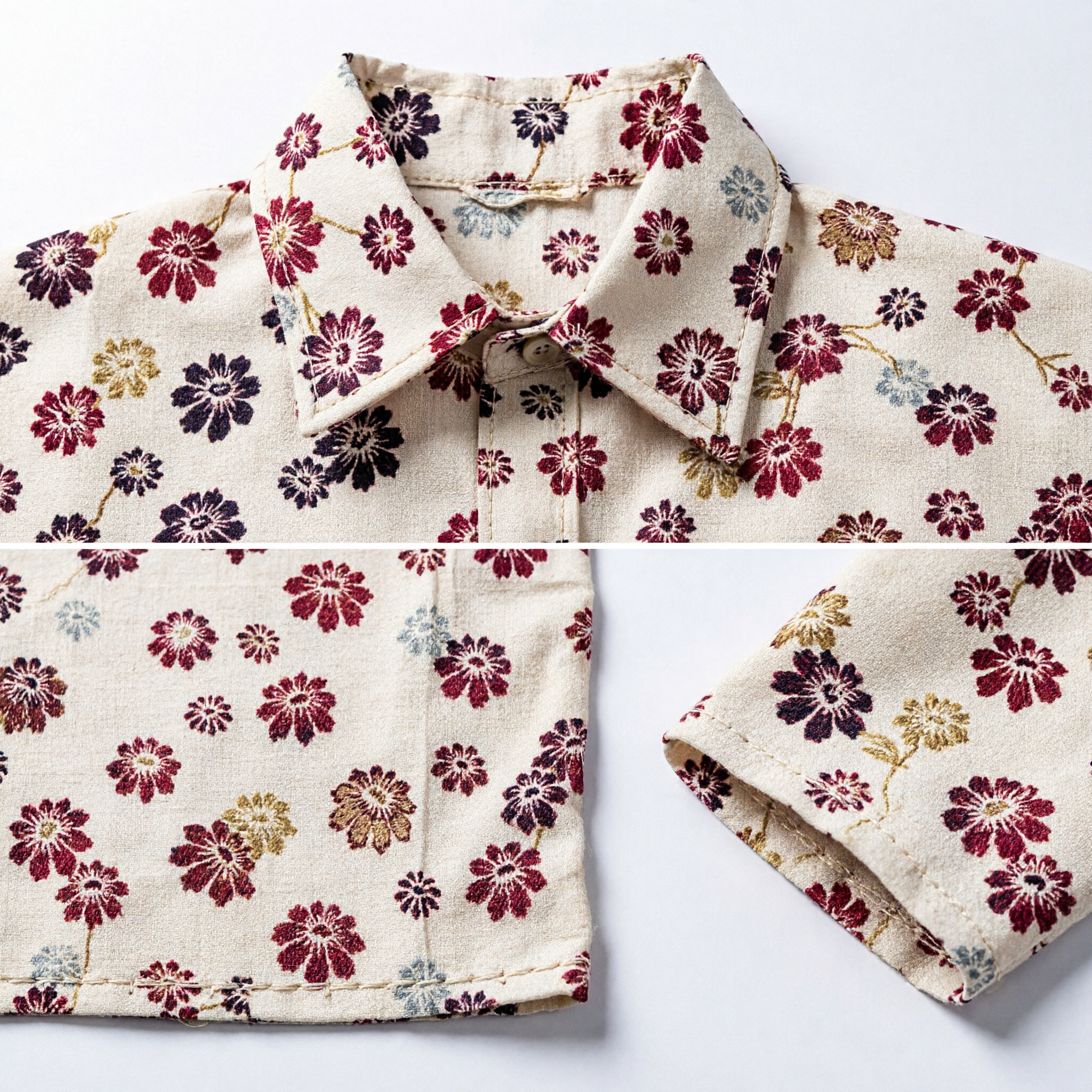 Traditional Asian Floral Silk Sash Beige Red Gold Chrysanthemum Pattern Scarf for Women Kimono Hanfu Costume Accessory - Asian Costume