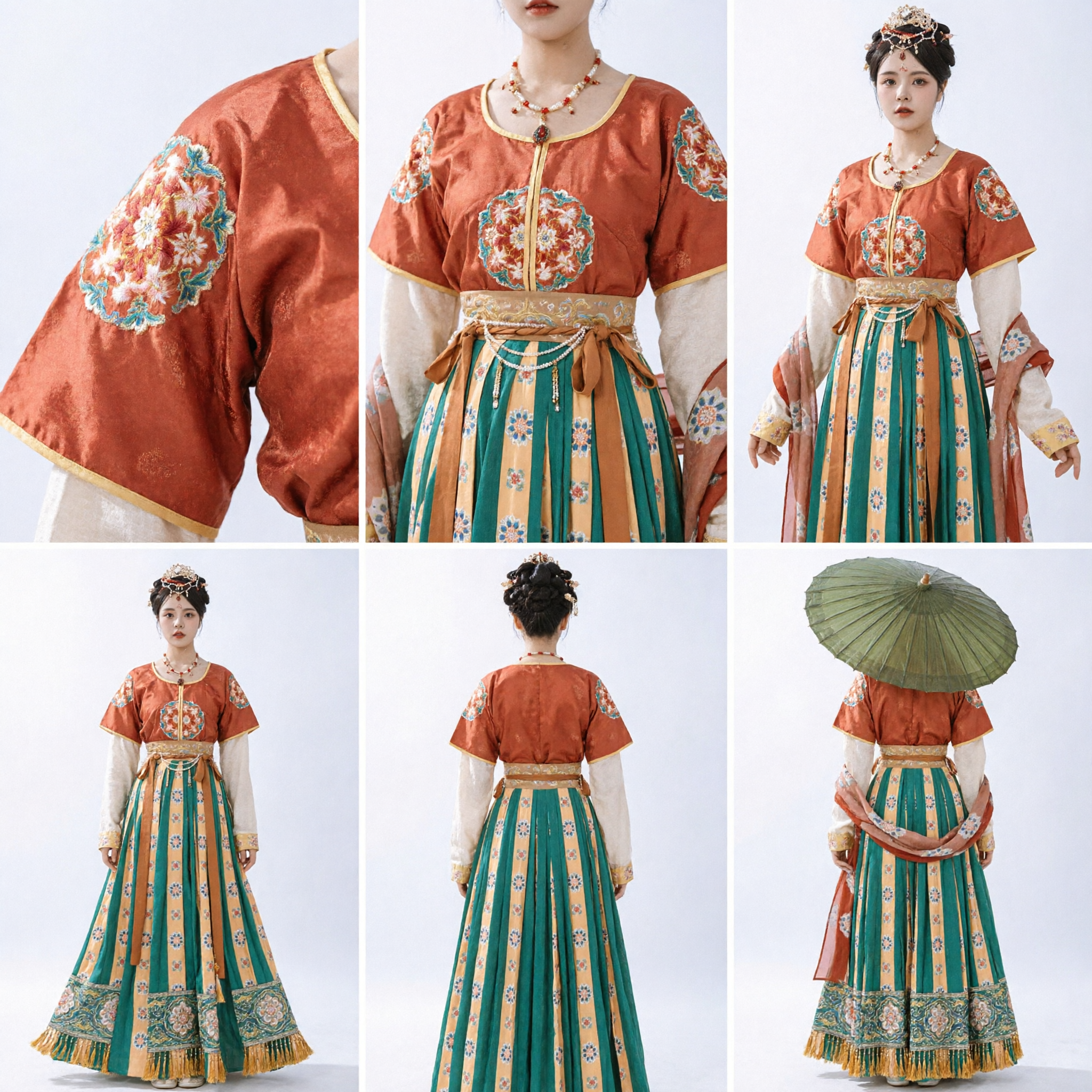 Traditional Chinese Tang Dynasty Hanfu Palace Lady Costume Ancient Princess Dress for Women Performance - Asian Costume