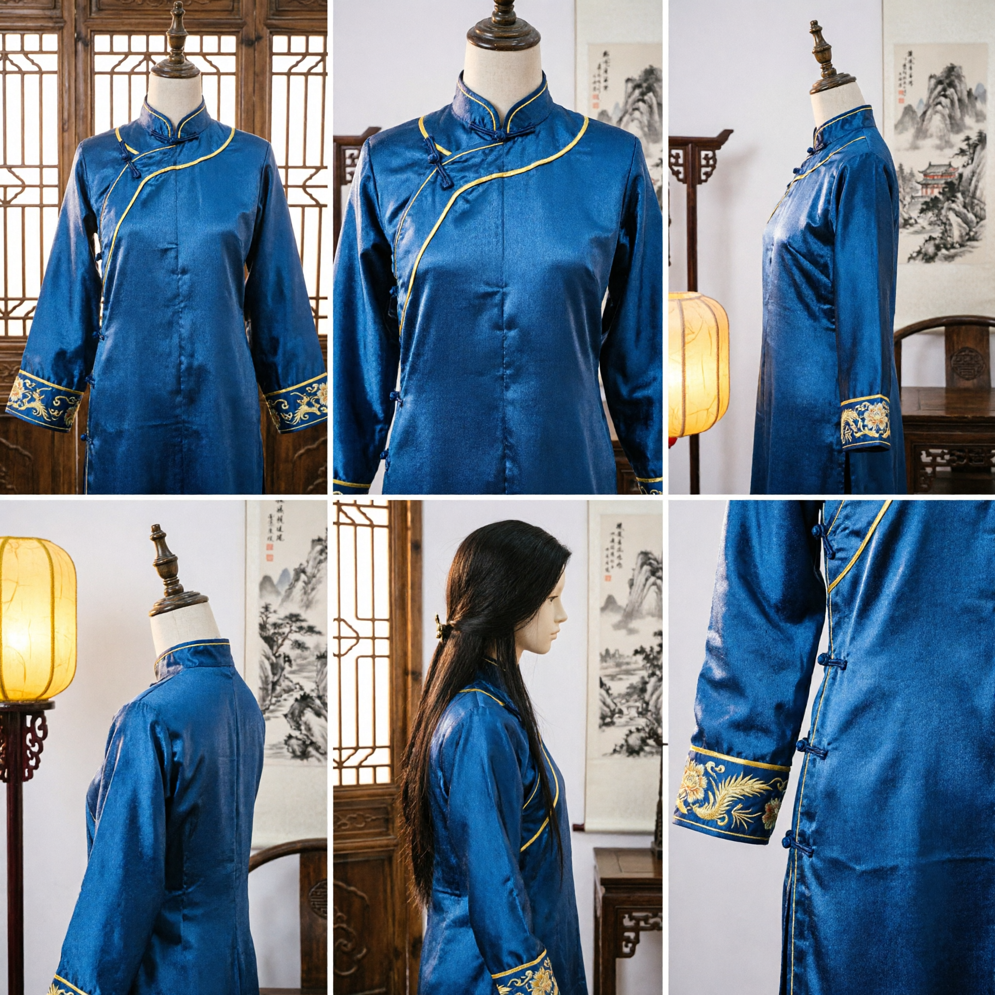 Long Black Straight Hair Wig for Women Ancient Chinese Hanfu Cosplay Traditional Costume Accessories - Asian Costume