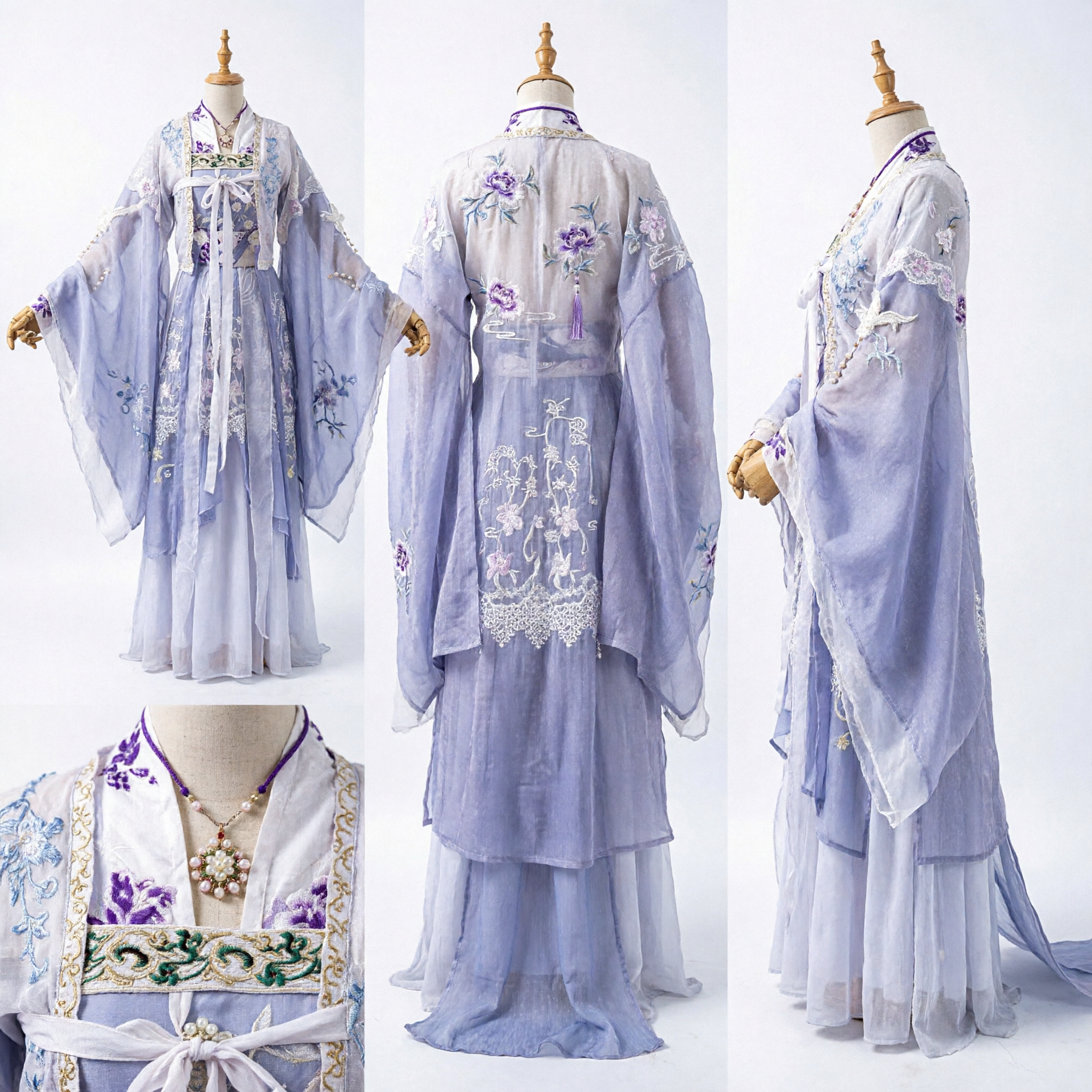 Ancient Chinese Purple Hanfu Traditional Costume for Women Elegant Fairy Princess Dress Cosplay Performance Wear - Asian Costume