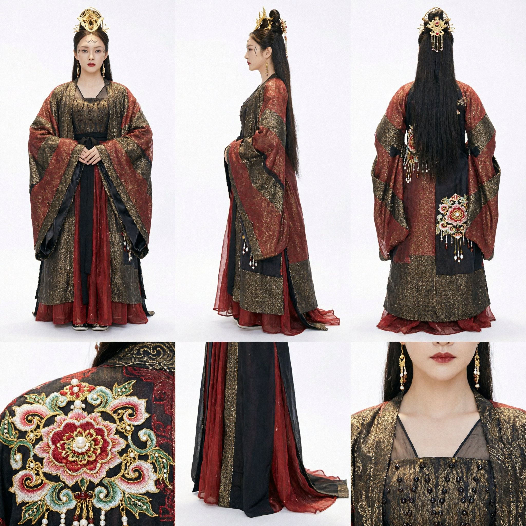 Chinese Ancient Royal Empress Hanfu Costume Traditional Palace Queen Dress for Women Historical Cosplay - Asian Costume