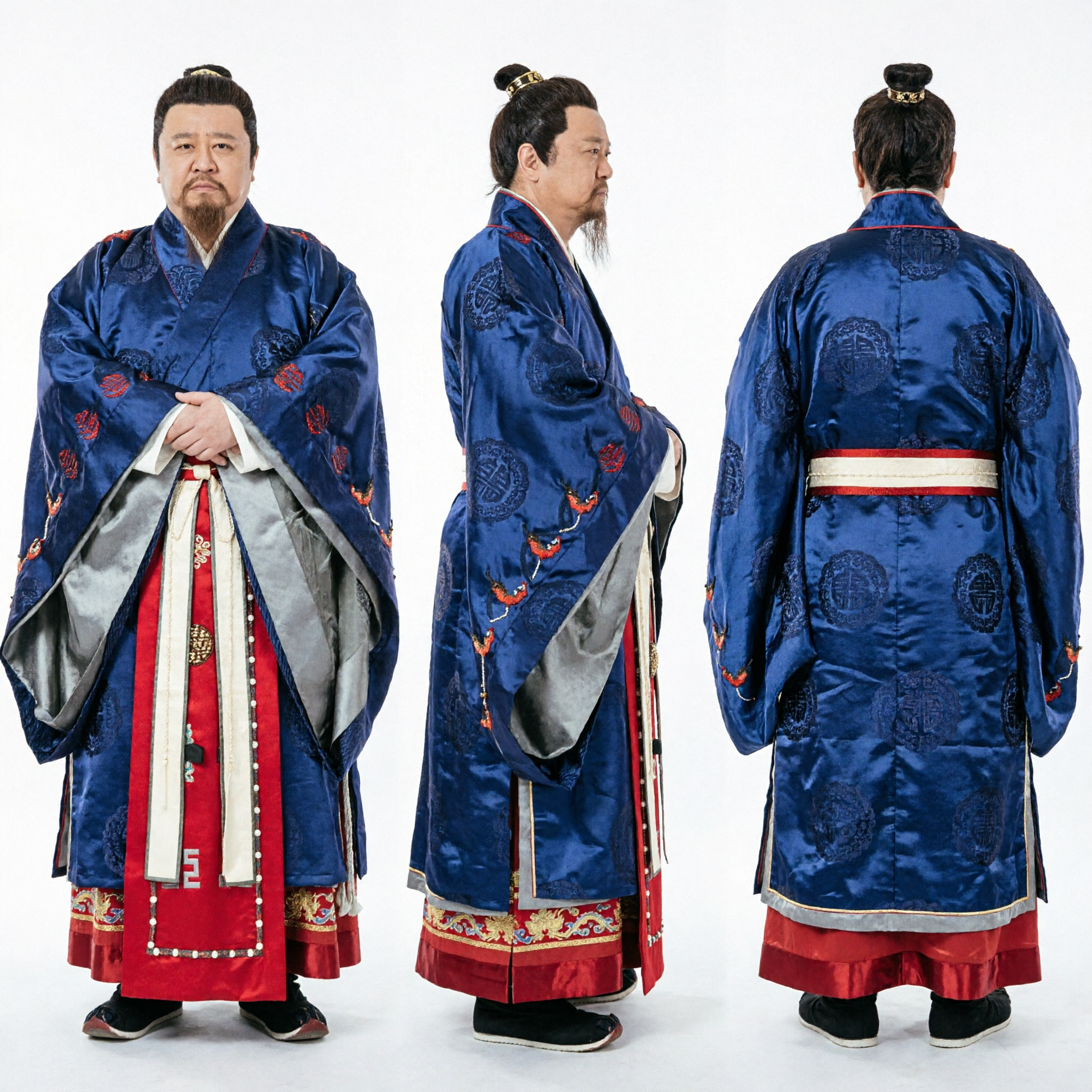 Traditional Chinese Tang Dynasty Emperor Hanfu Robe Ancient Palace Costume for Men Historical Cosplay - Asian Costume