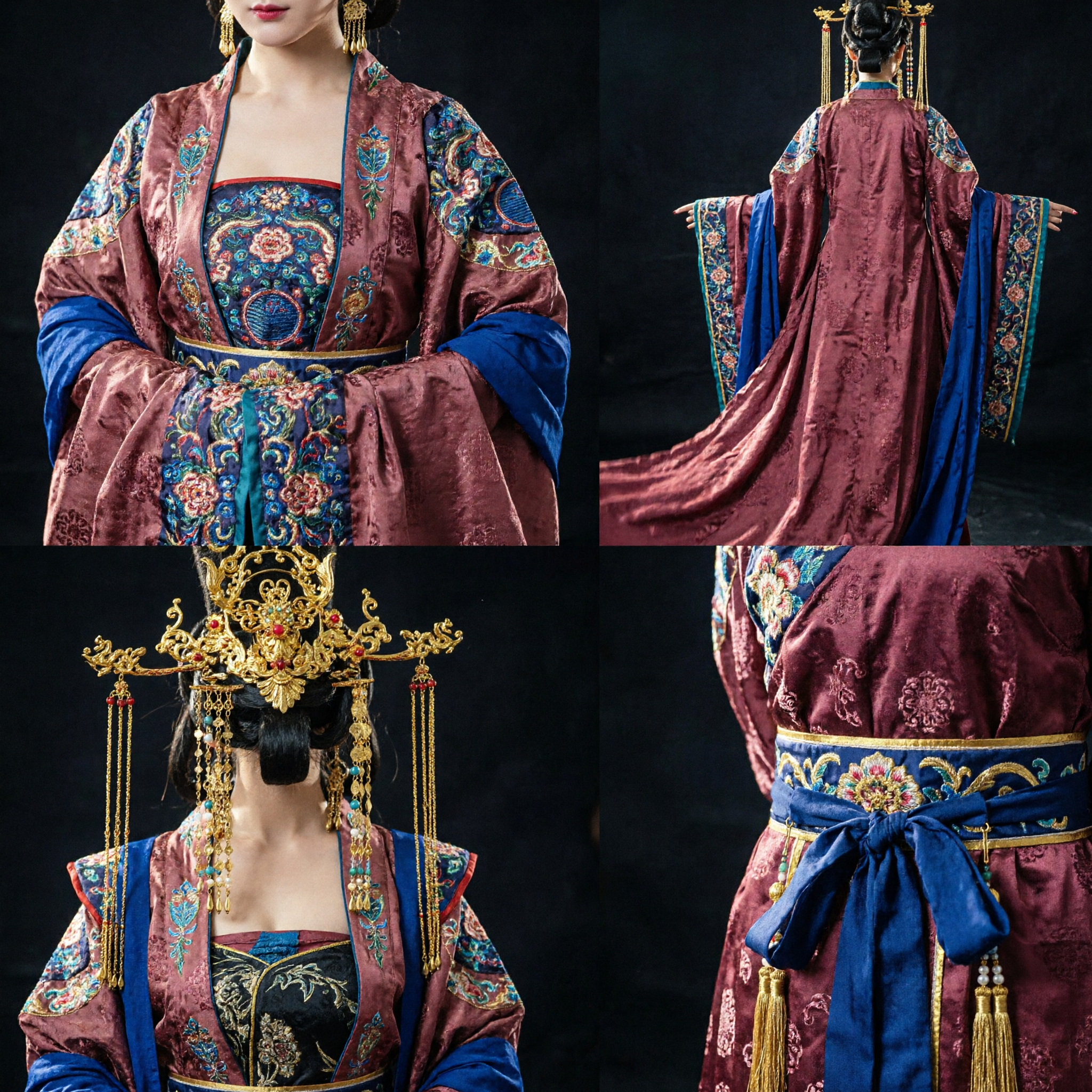 Chinese Ancient Empress Costume Tang Dynasty Princess Hanfu Dress Traditional Clothing for Women Cosplay Performance - Asian Costume
