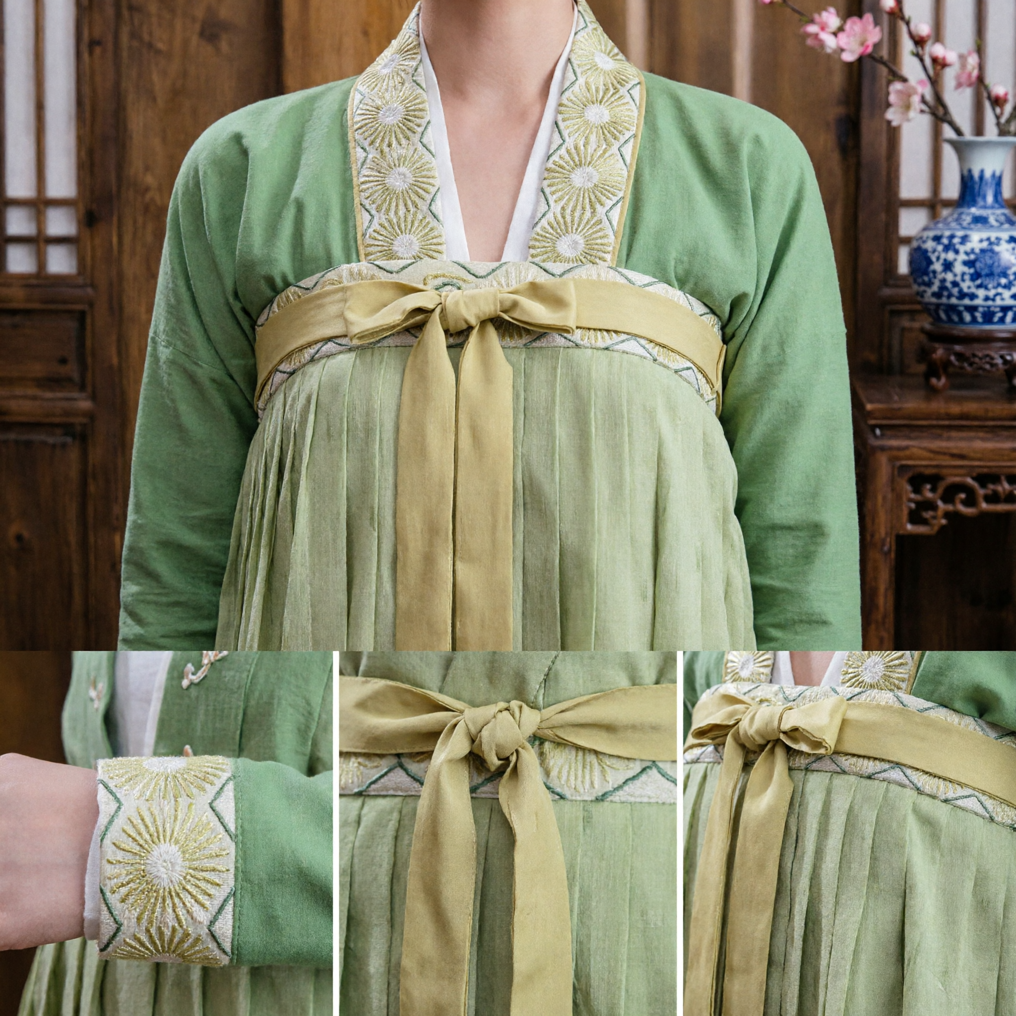 Ancient Chinese Green Hanfu Traditional Dress Tang Dynasty Style Maid Costume for Women Cosplay Photography - Asian Costume