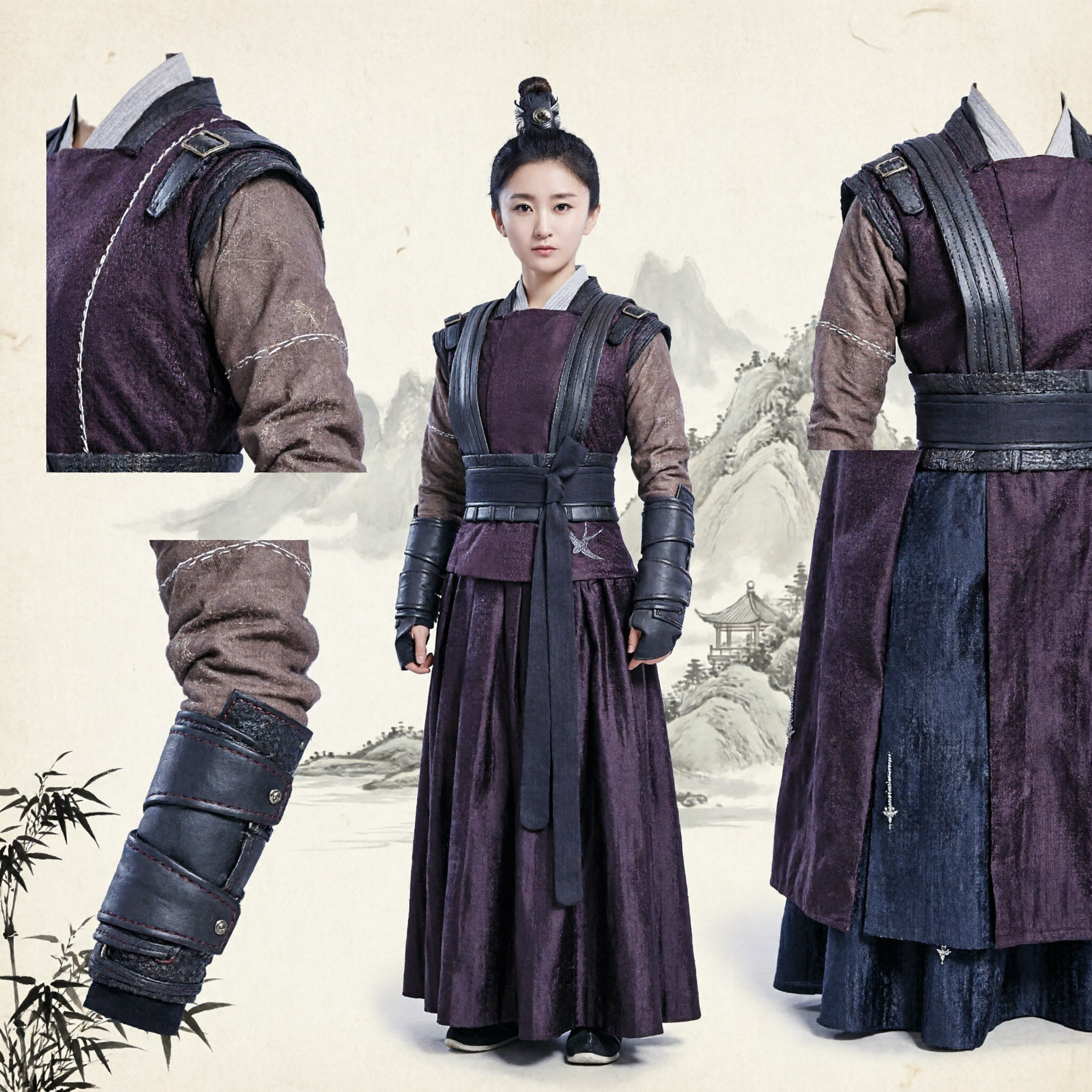 Chinese Traditional Wuxia Warrior Costume for Women Ancient Martial Arts Assassin Hanfu Cosplay Outfit - Asian Costume