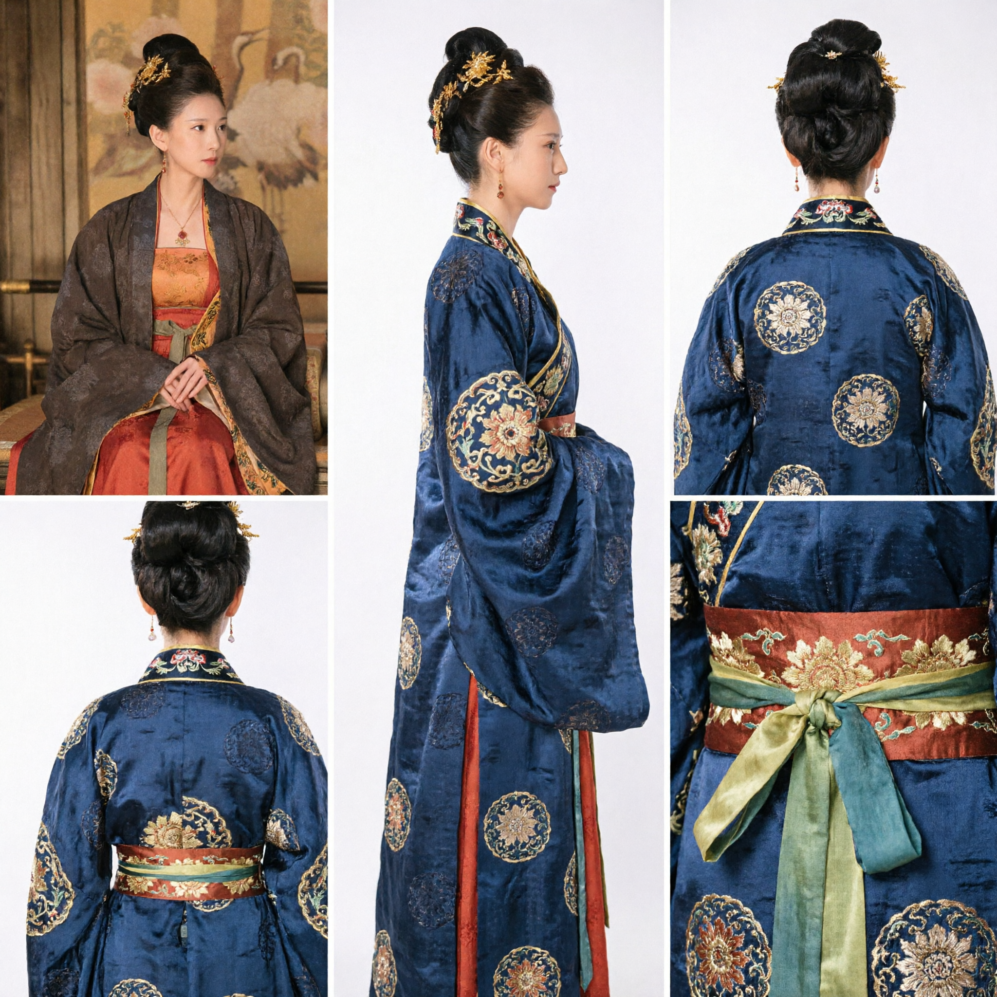 Traditional Chinese Song Dynasty Ancient Nobility Lady Hanfu Costume Historical Clothing for Women Cosplay - Asian Costume