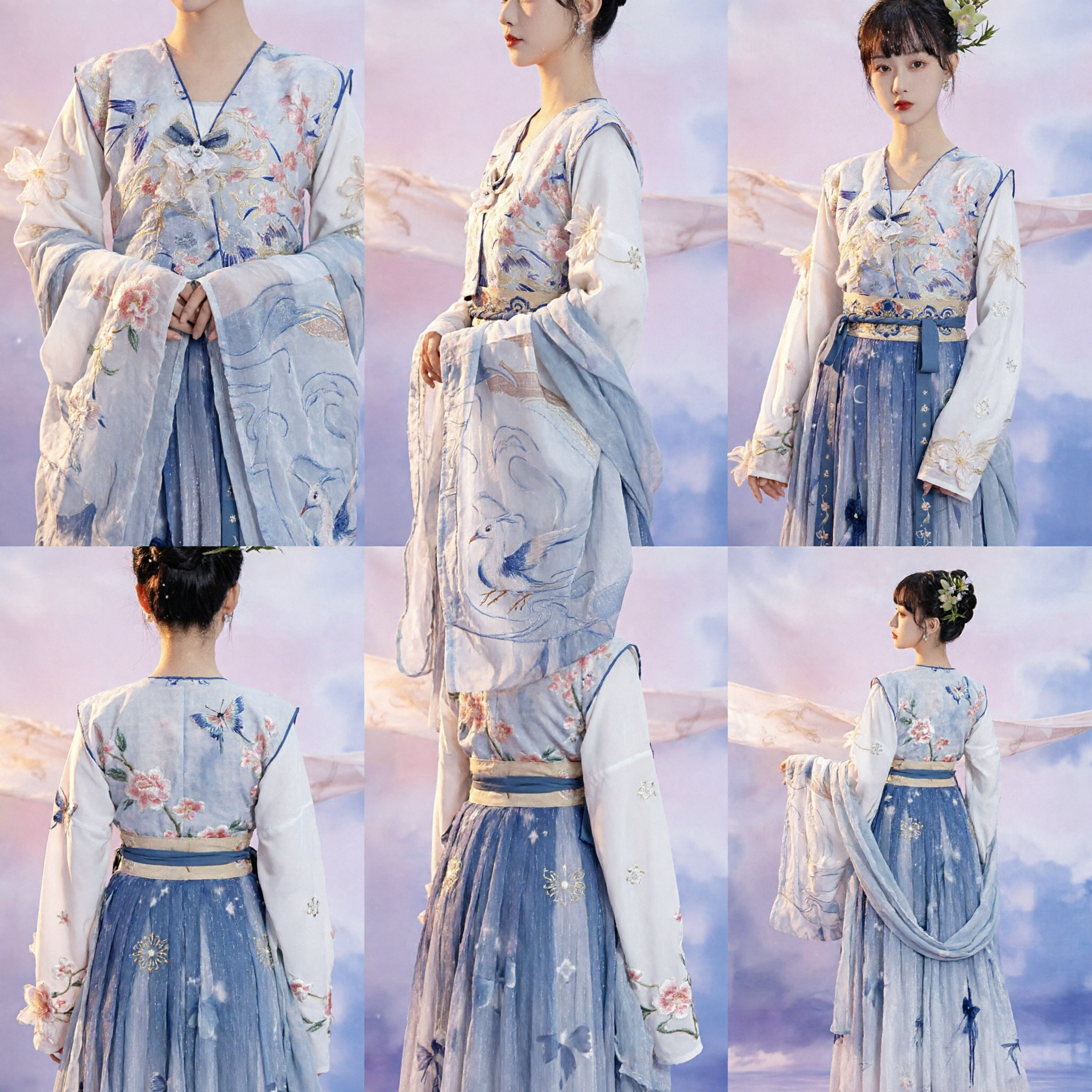 Elegant Traditional Chinese Hanfu Dress Ancient Ming Dynasty Style Embroidered Fairy Costume for Women Cosplay - Asian Costume