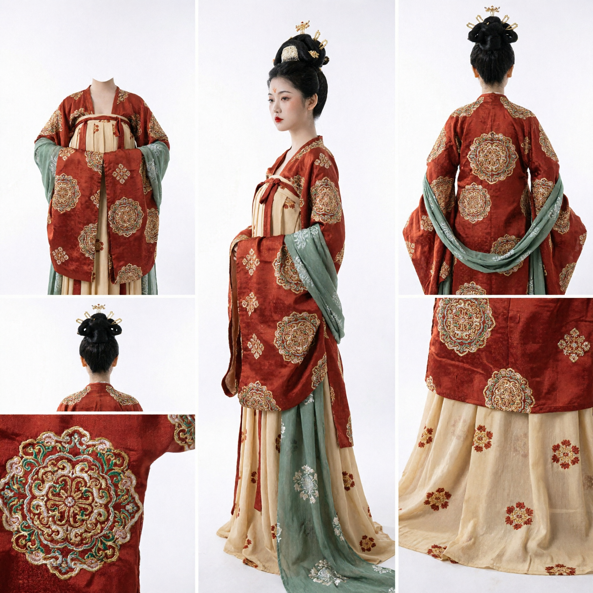 Tang Dynasty Hanfu Traditional Chinese Ancient Princess Costume for Women Historical Cosplay and Performance Dress - Asian Costume