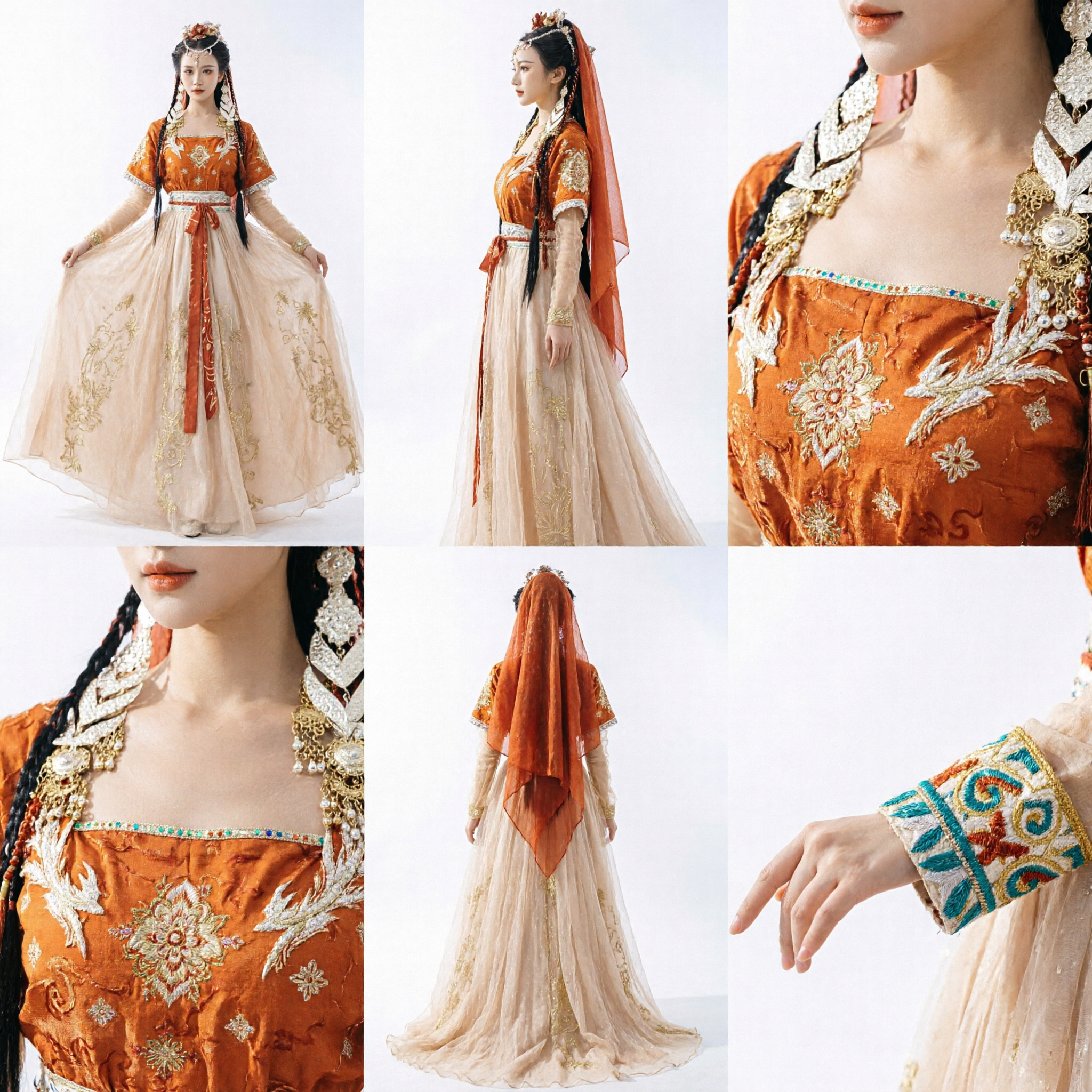 Traditional Chinese Tang Dynasty Hanfu Dress Ancient Dunhuang Dance Performance Costume for Women - Asian Costume