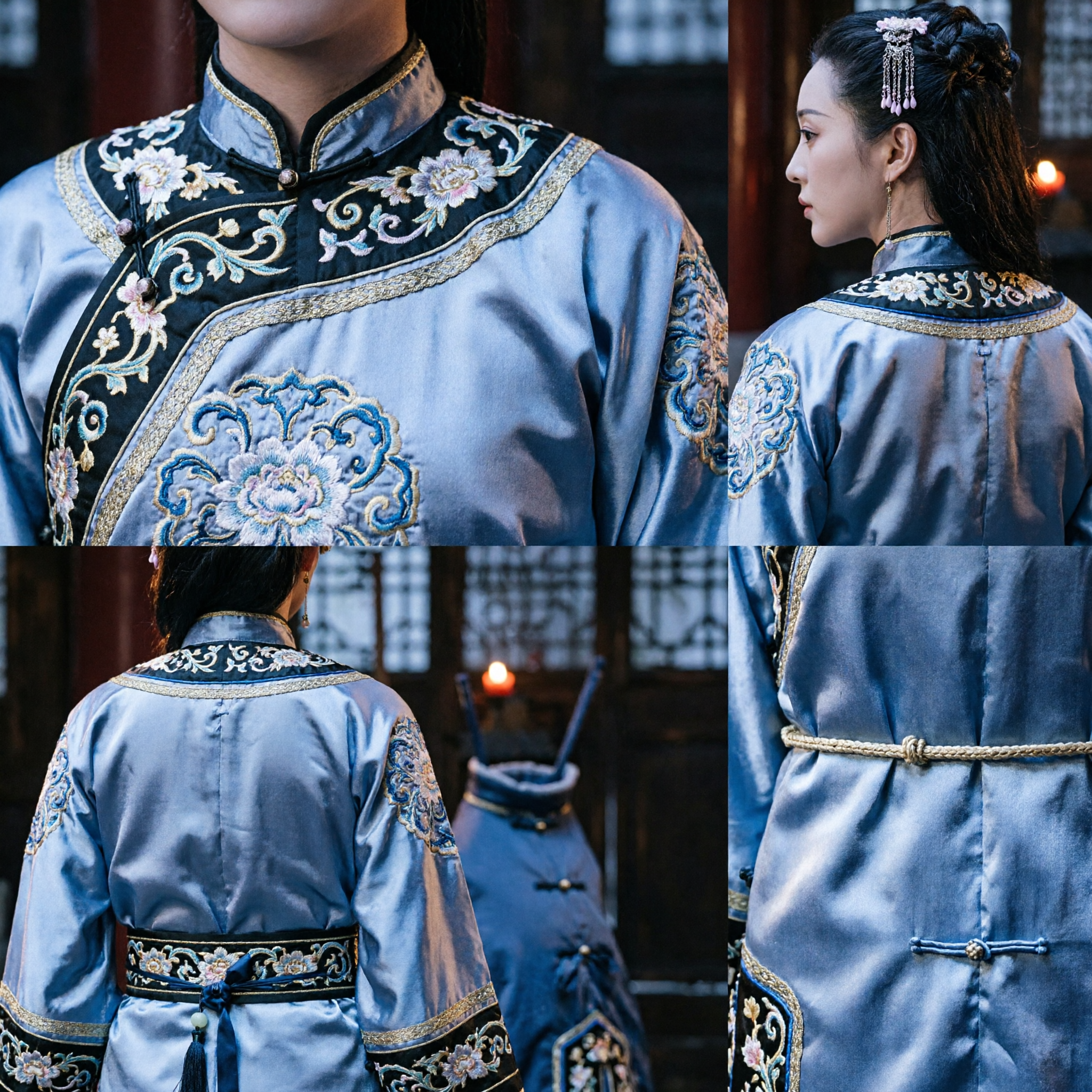 Exquisite Gold Venetian Masquerade Half Mask with Gems for Women Ancient Chinese Costume Party Cosplay - Asian Costume