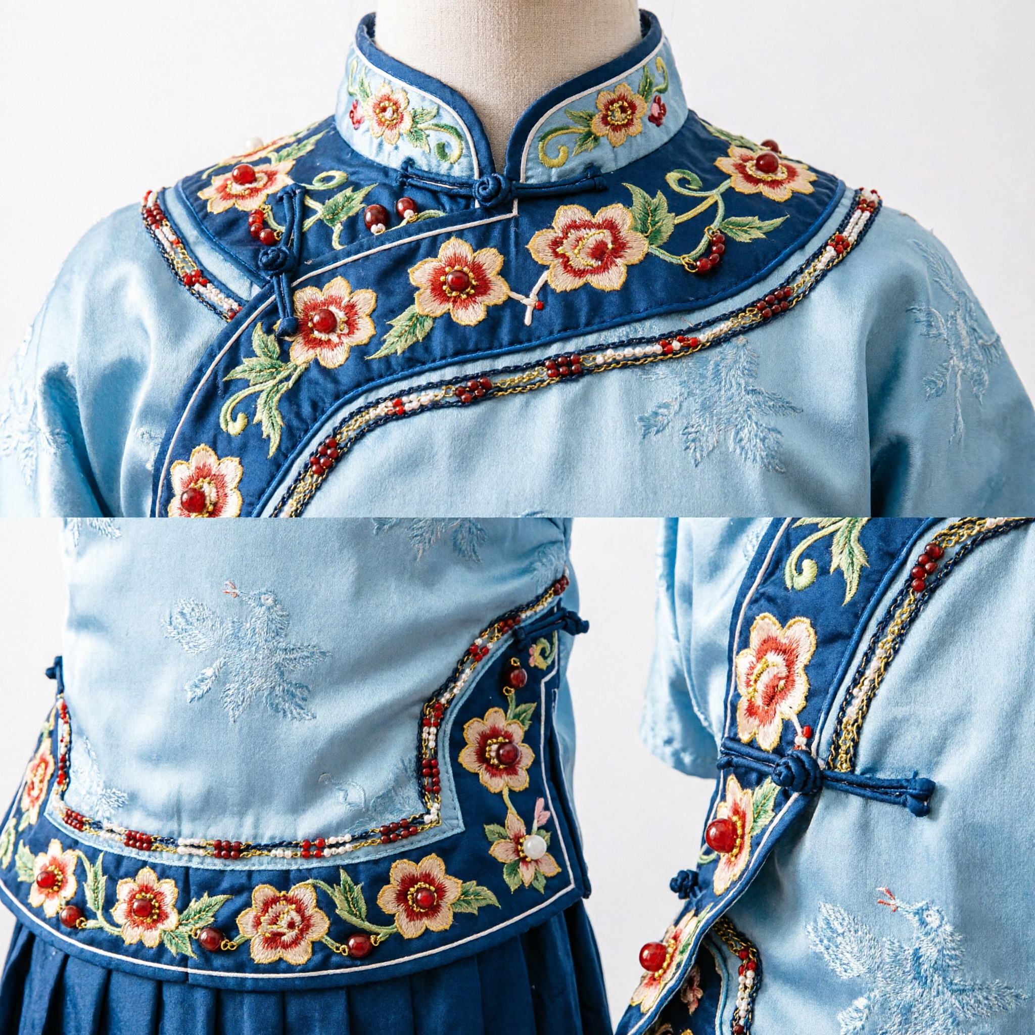 Traditional Chinese Wedding Hair Accessories Phoenix Crown Gold Filigree Hanfu Bridal Headpiece with Red Tassels for Bride - Asian Costume