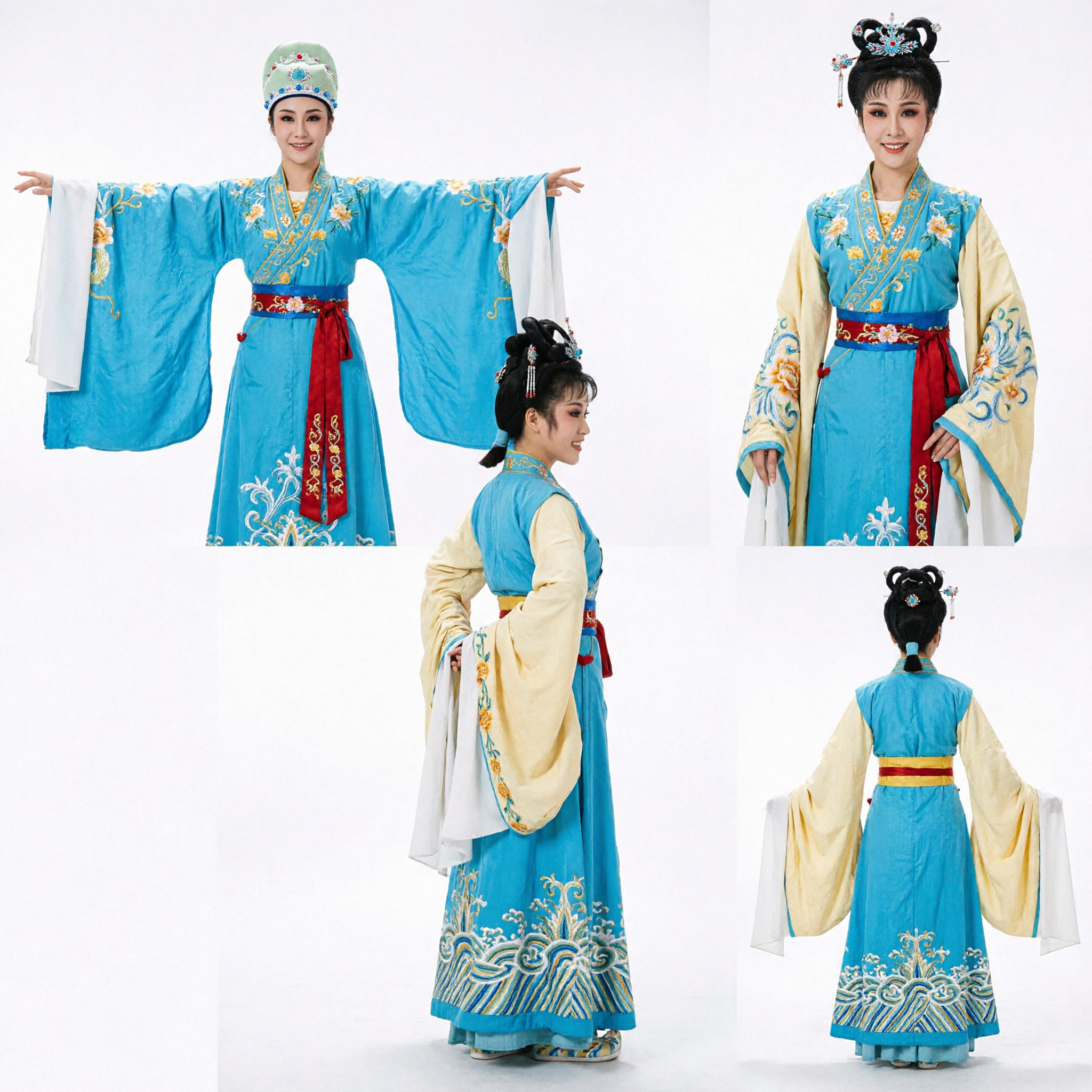 Traditional Chinese Opera Costumes Butterfly Lovers Stage Performance Dance Outfit for Men and Women Couples - Asian Costume
