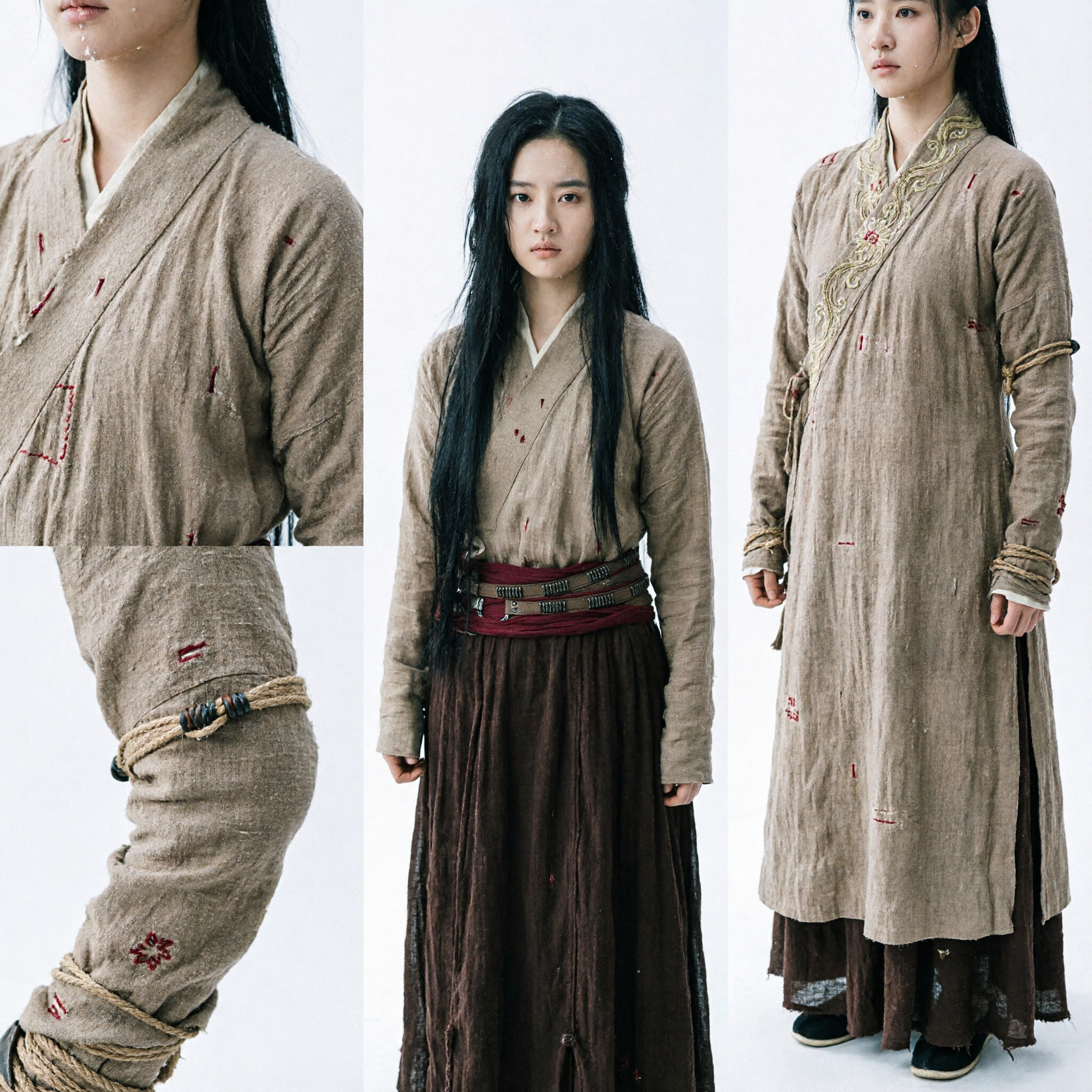 Ancient Chinese Female Warrior Hanfu Costume Traditional Wuxia Battle Outfit for Women Cosplay - Asian Costume