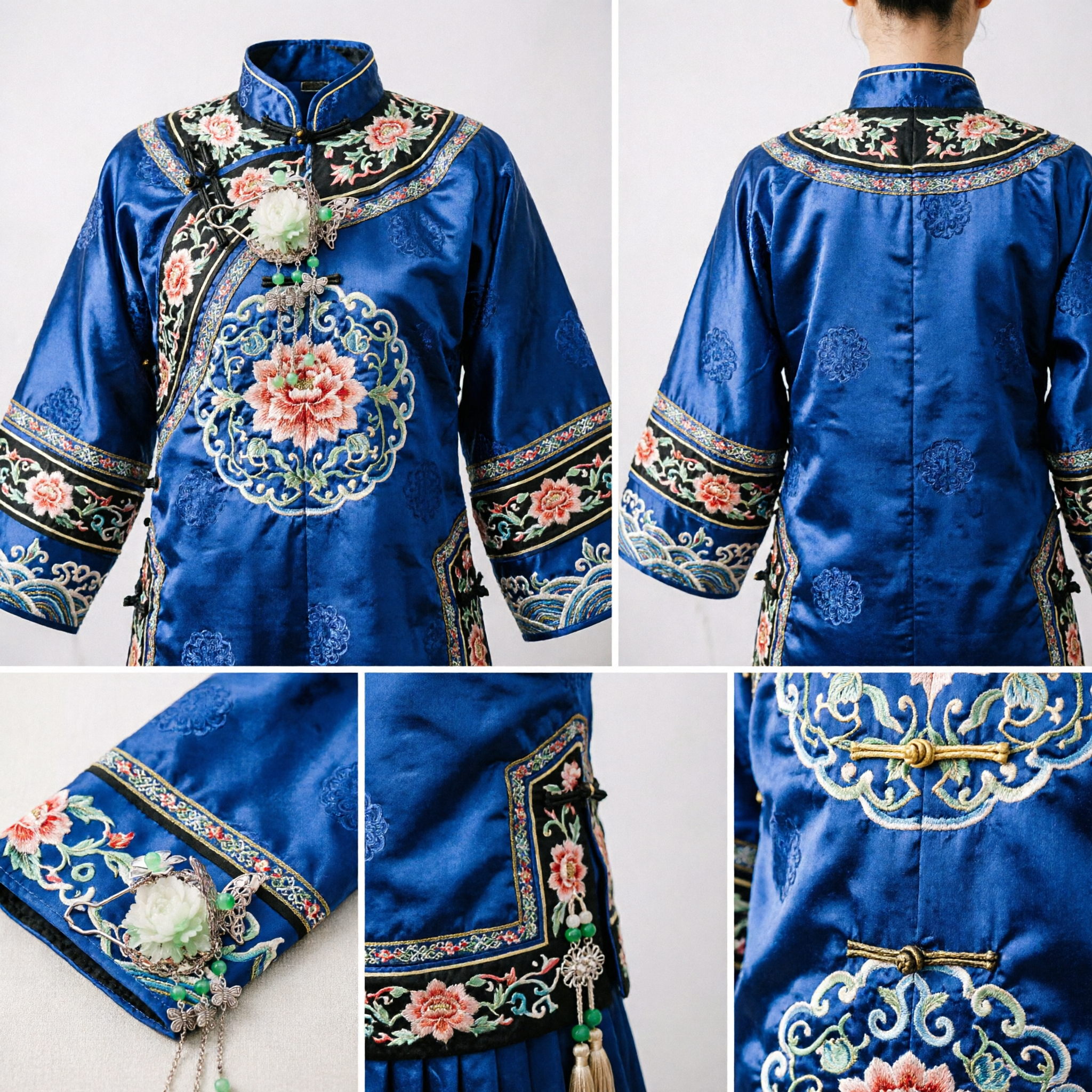 Traditional Chinese Hanfu Hairpin Ancient Style White Jade Flower Butterfly Hair Stick Wedding Bride Accessory - Asian Costume