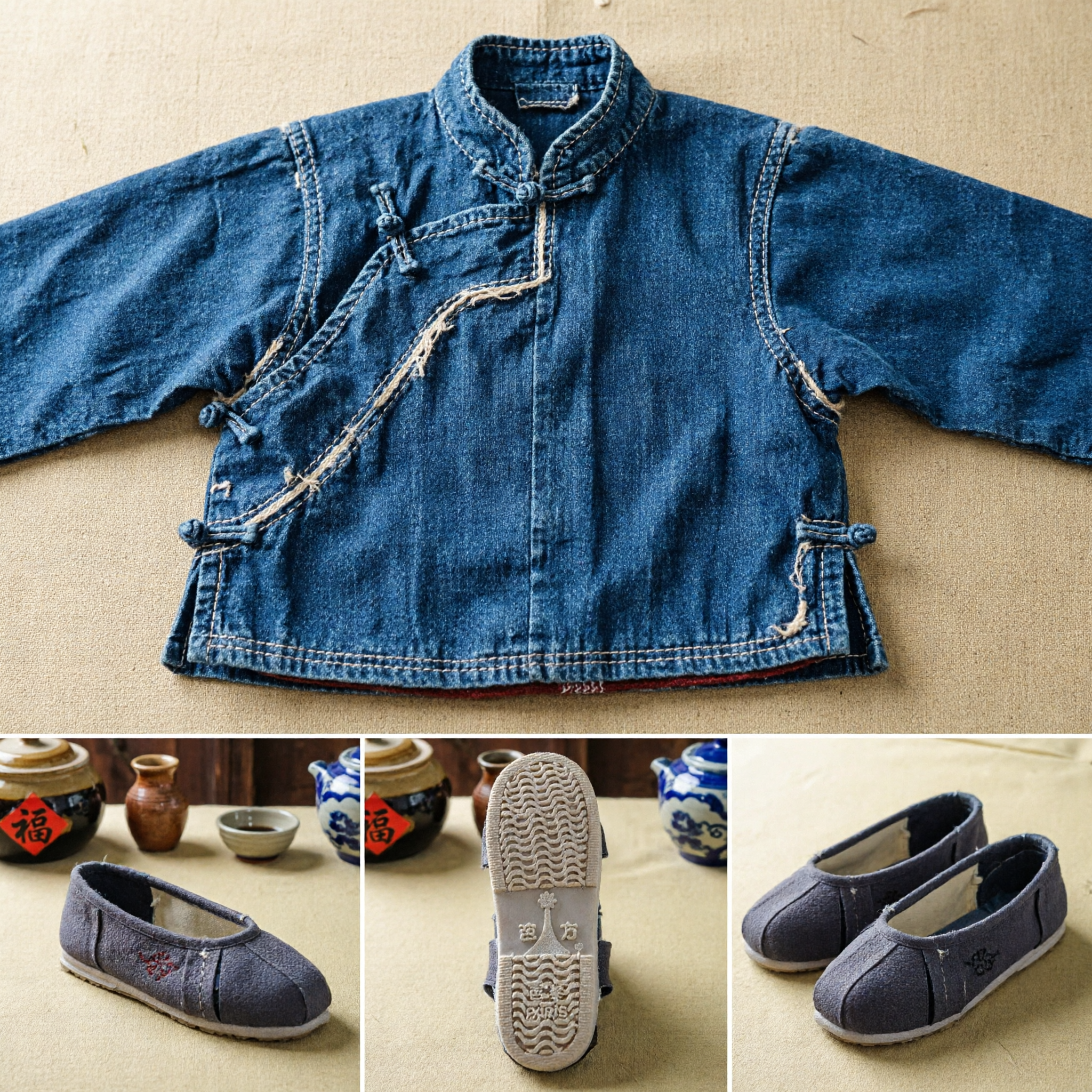 Zapatos de Tela Tradicionales Chinos Unisex para Práctica de Kung Fu, Tai Chi y Artes Marciales con Suela de Goma Duradera - Asian Costume