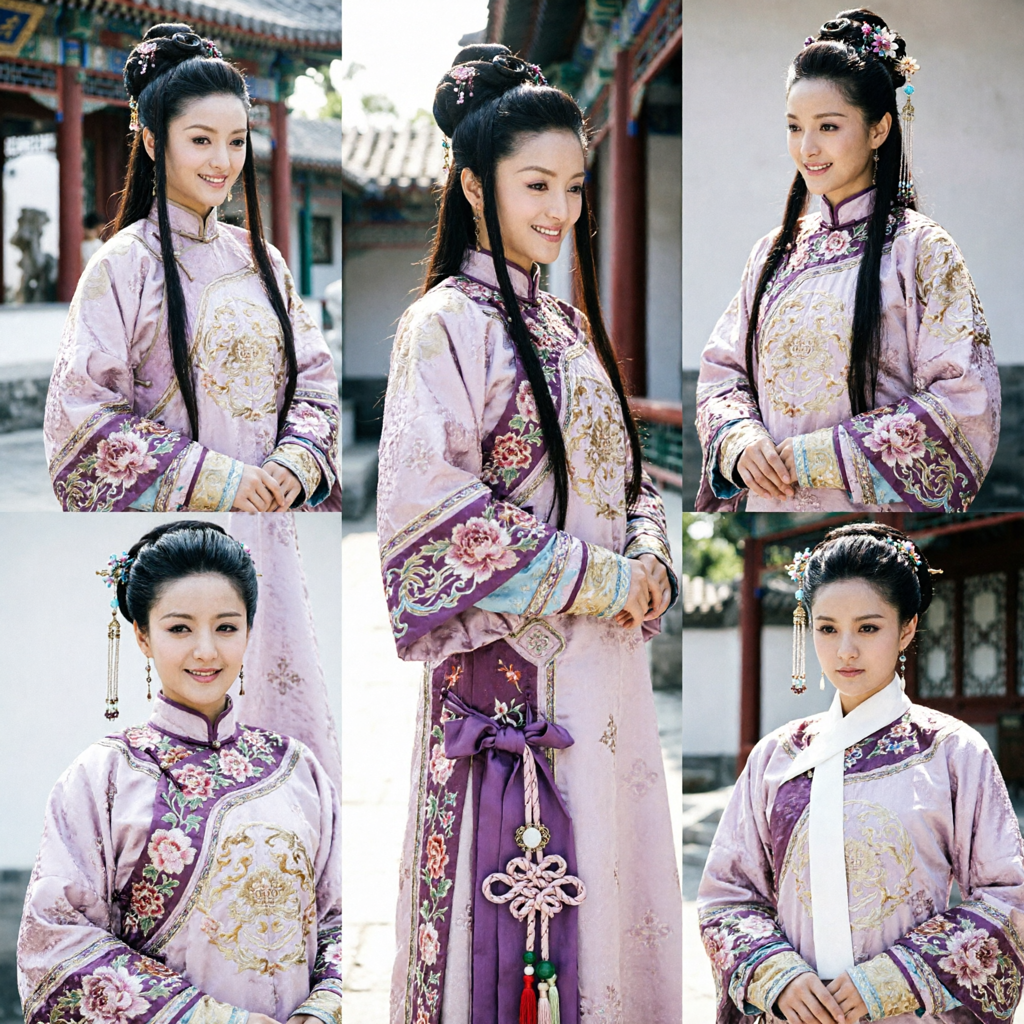 고대 중국 공주 가발 한푸 헤어피스 전통 의상 액세서리 여성 코스프레 시대극용 - Asian Costume