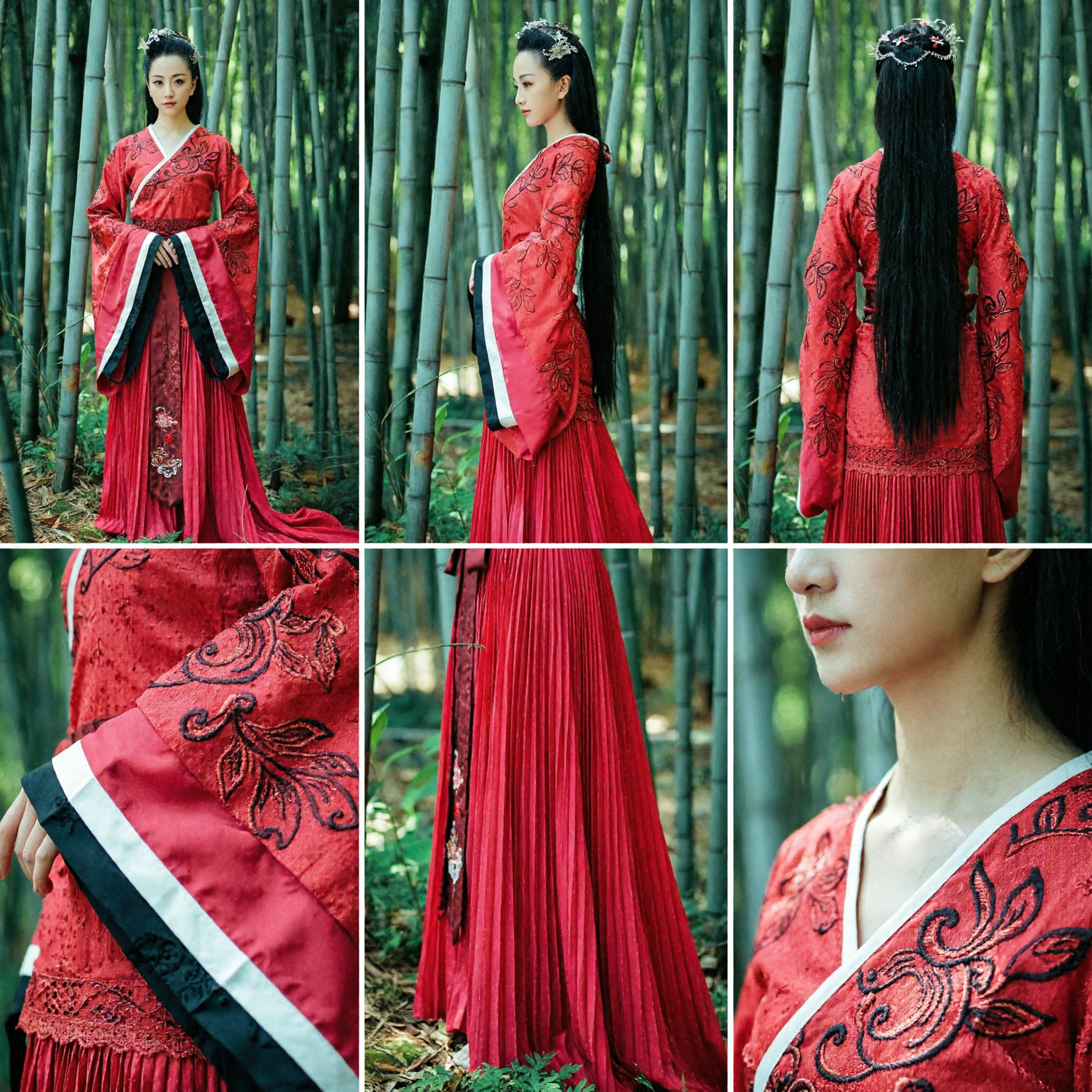 Robe Hanfu chinoise ancienne exquise rouge - Costume traditionnel de princesse de la dynastie Tang pour femmes, cosplay et spectacle - Asian Costume
