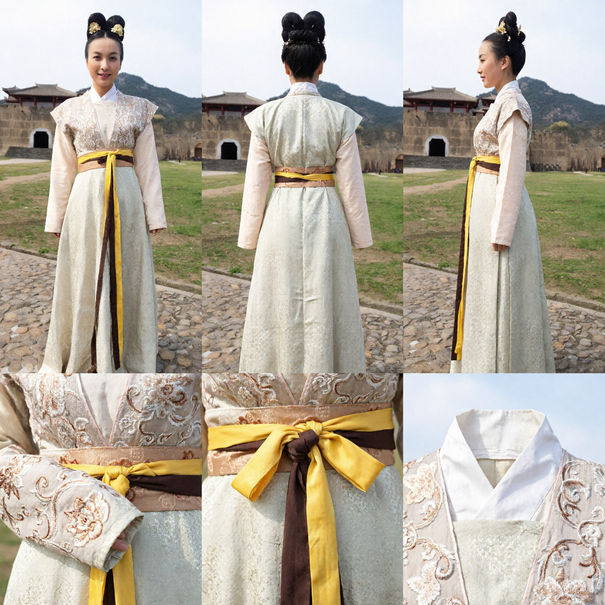 Costume Hanfu tradizionale cinese per donne, abito antico in stile dinastia Tang per cosplay e spettacoli teatrali - Asian Costume