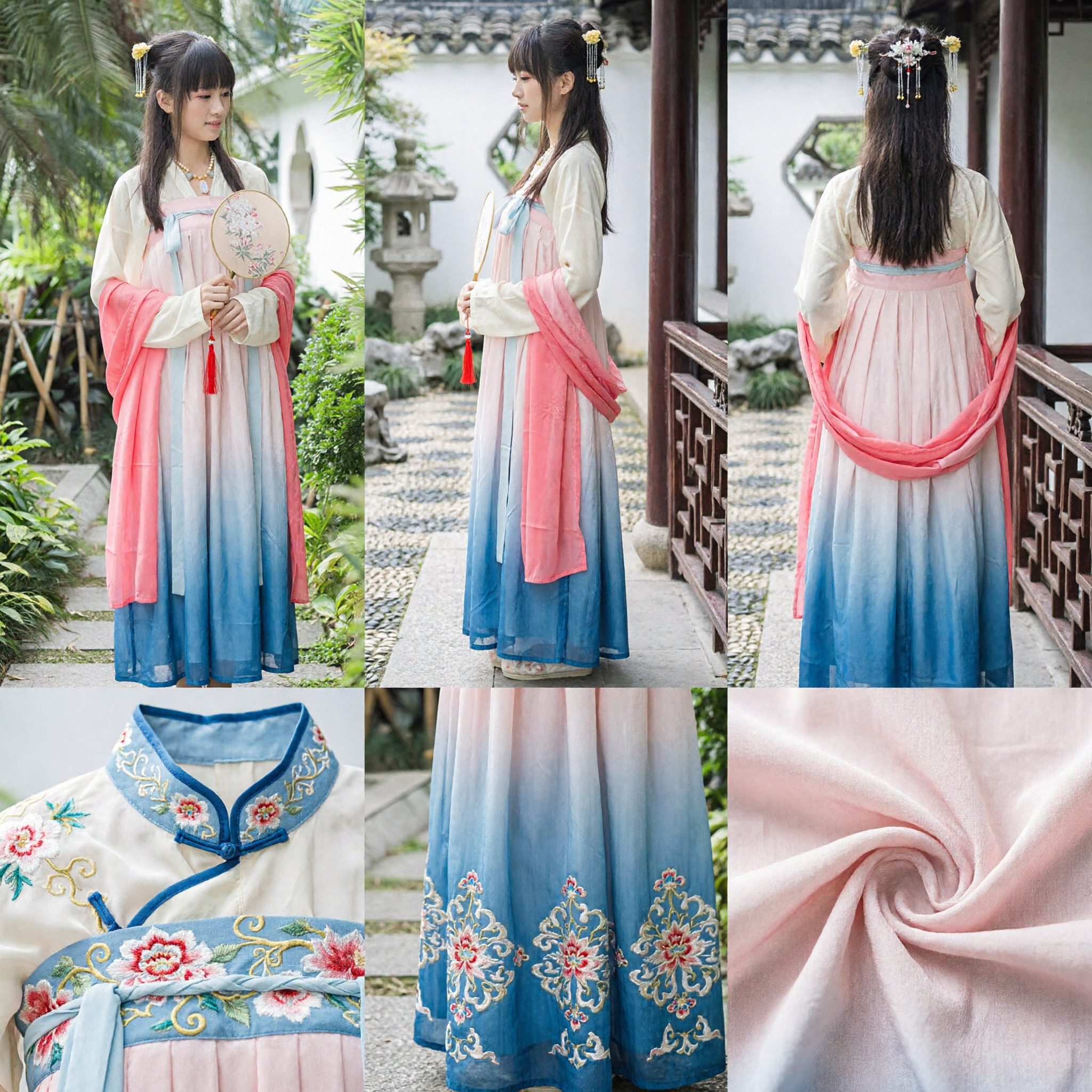 Costume Hanfu traditionnel chinois élégant, robe ancienne de princesse rose Ruqun pour femmes, cosplay et photographie - Asian Costume