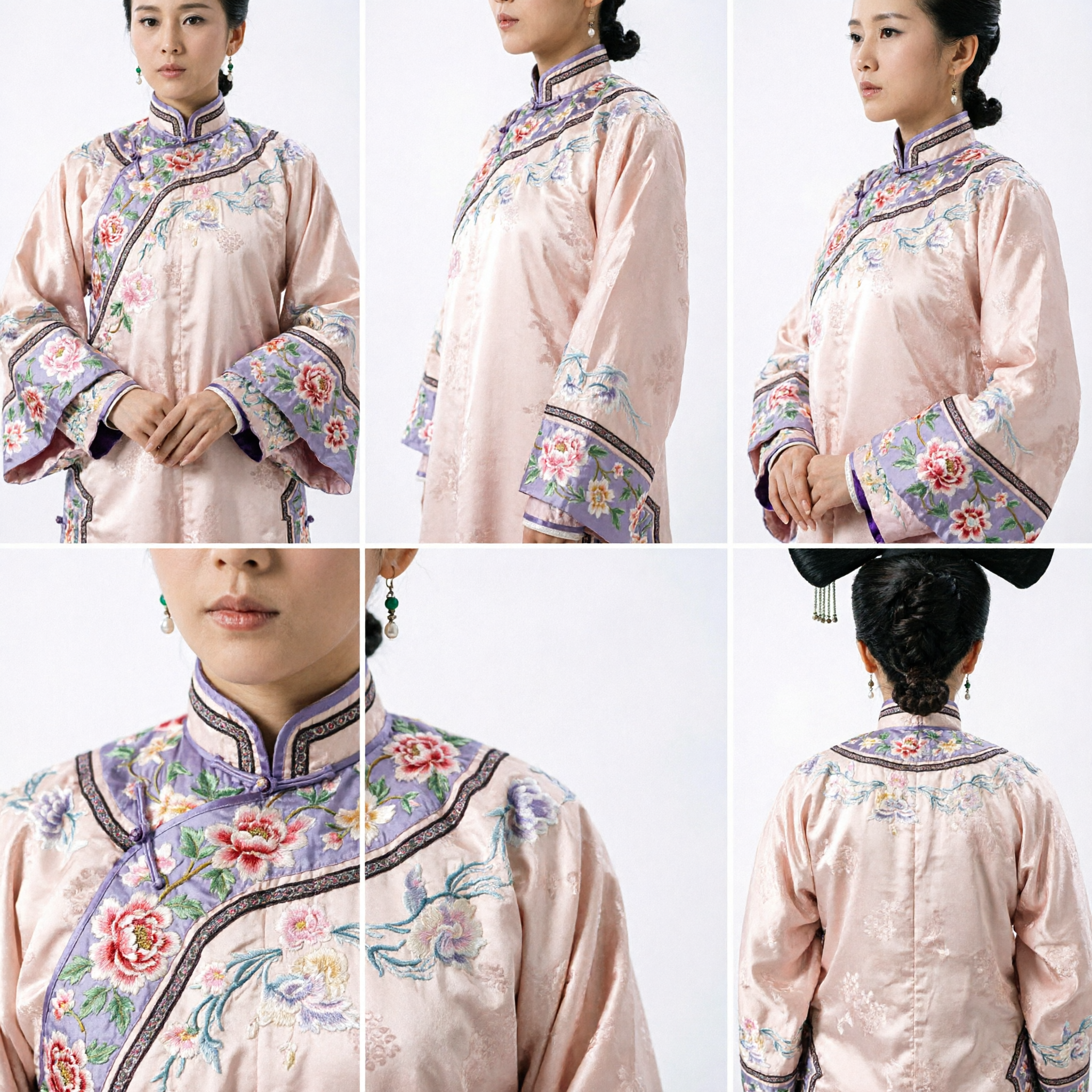 Traditioneel Chinees Qing Dynastie Manchu Paleis Dame Haaraccessoires - Grote Bloemen Hoofdtooi voor Oud Kostuum - Asian Costume