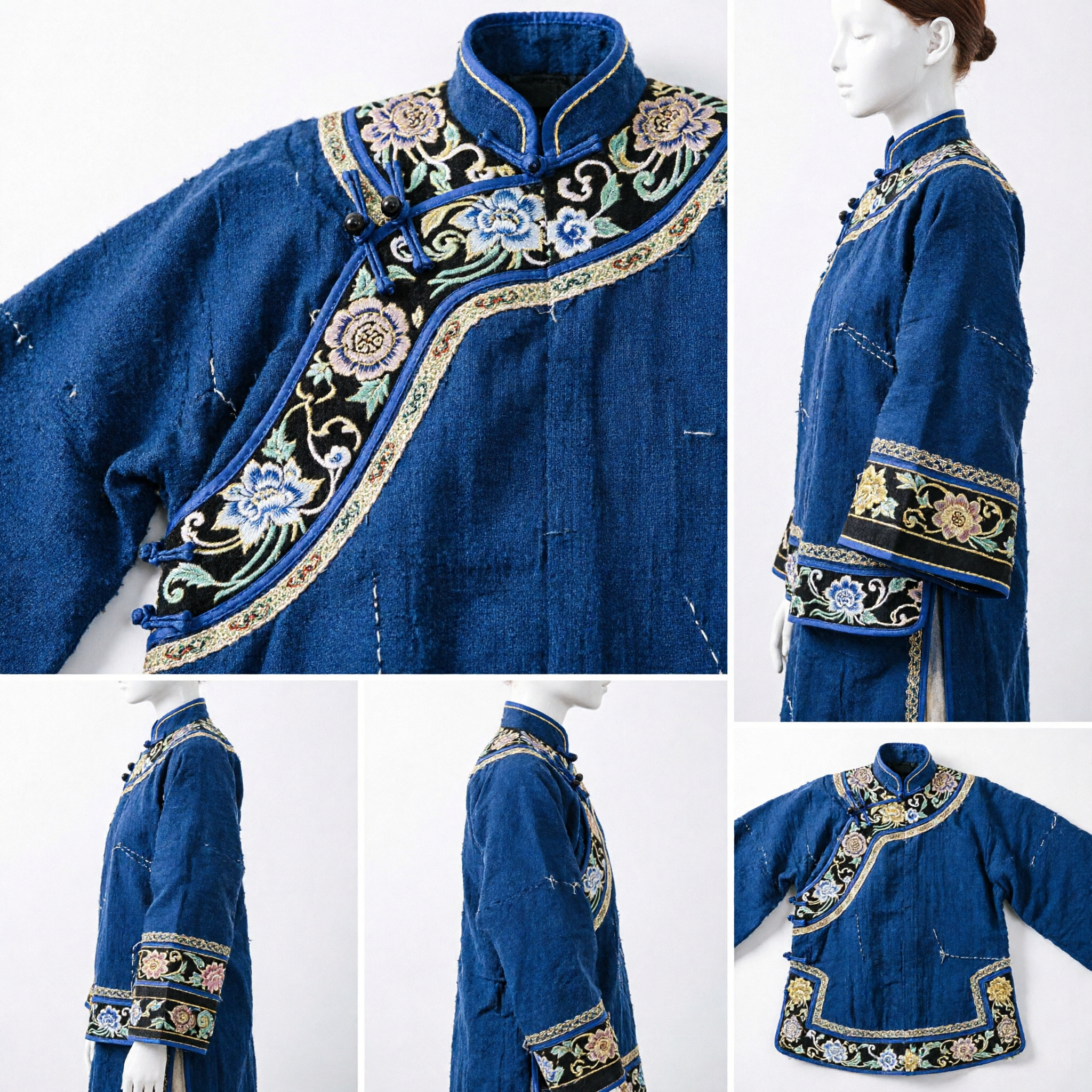 優雅な金葉真珠とトルコ石ヘアクリップ ヴィンテージ花嫁ヘッドピース 女性用ウェディングパーティーアクセサリー - Asian Costume