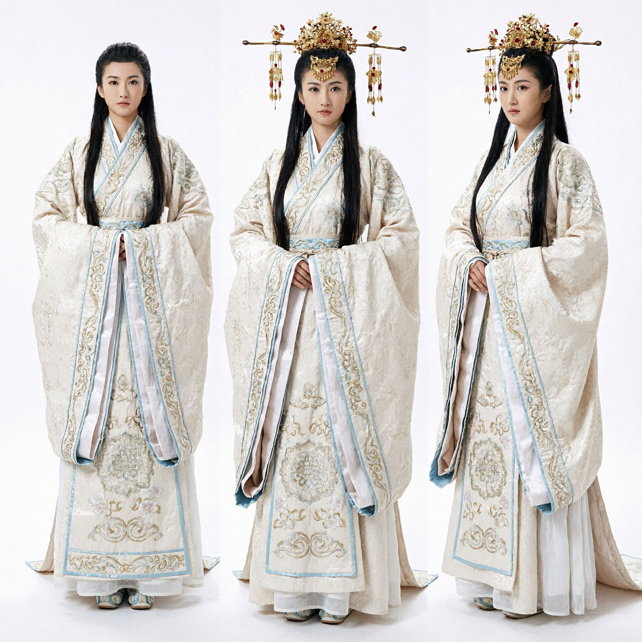 Elegant Wit Hanfu Oud-Chinees Koninklijk Prinsessenkostuum Traditionele Jurk voor Vrouwen Historische Cosplay - Asian Costume