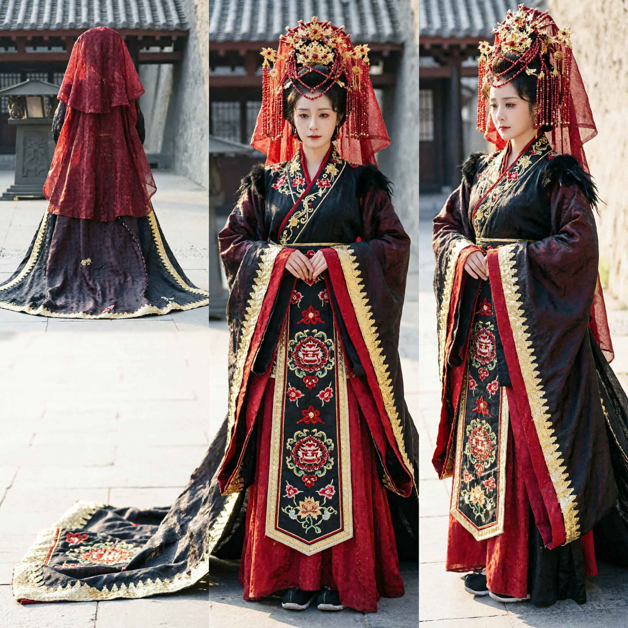 Traditionelles chinesisches Kaiserinnen-Kostüm, antikes königliches Prinzessinnen-Hanfu-Kleid für Frauen, historisches Cosplay-Fotografie - Asian Costume